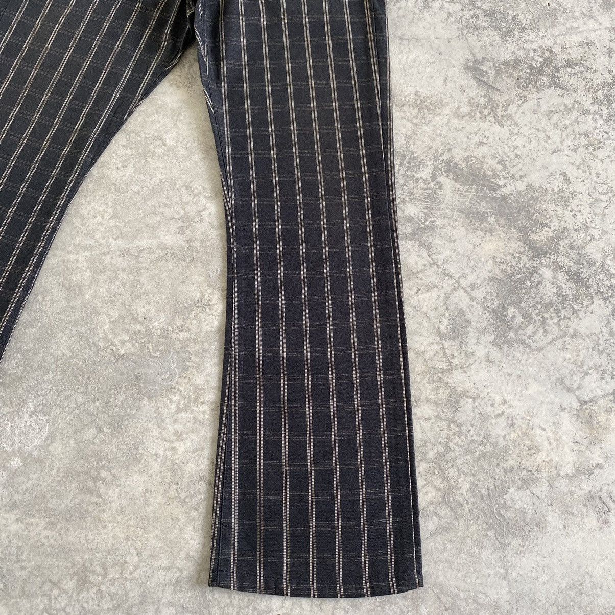 Vintage VTG Men’s Melrose Made In Japan Checker Flared Jeans Size US 30 / EU 46 - 6 Thumbnail