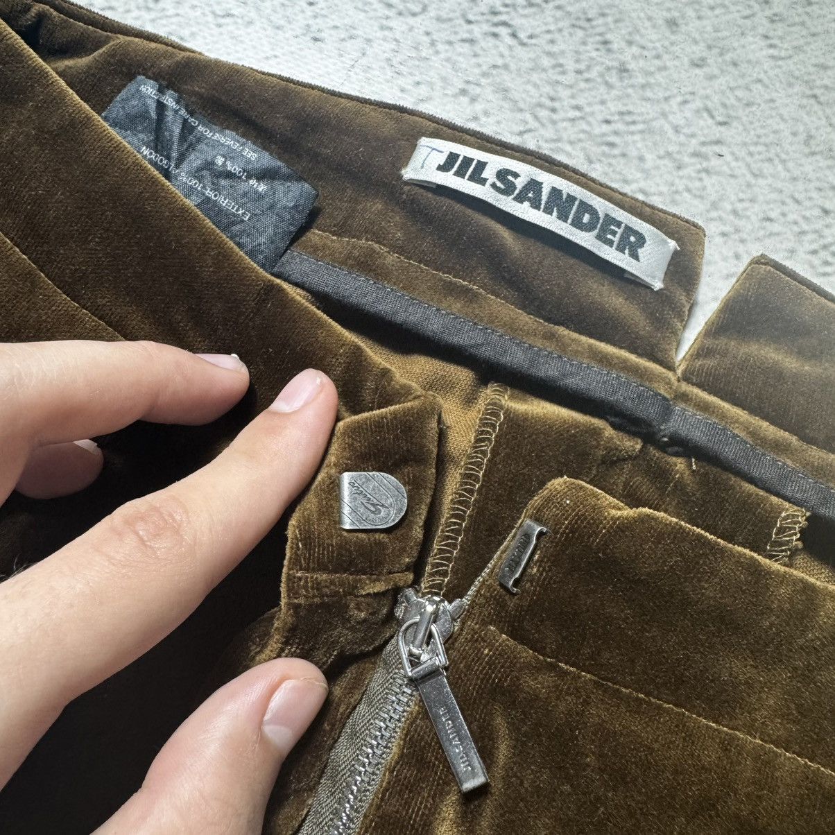 Jil Sander × Vintage Vintage velour pants by Jilsander old money very rare Size US 36 / EU 52 - 13 Thumbnail