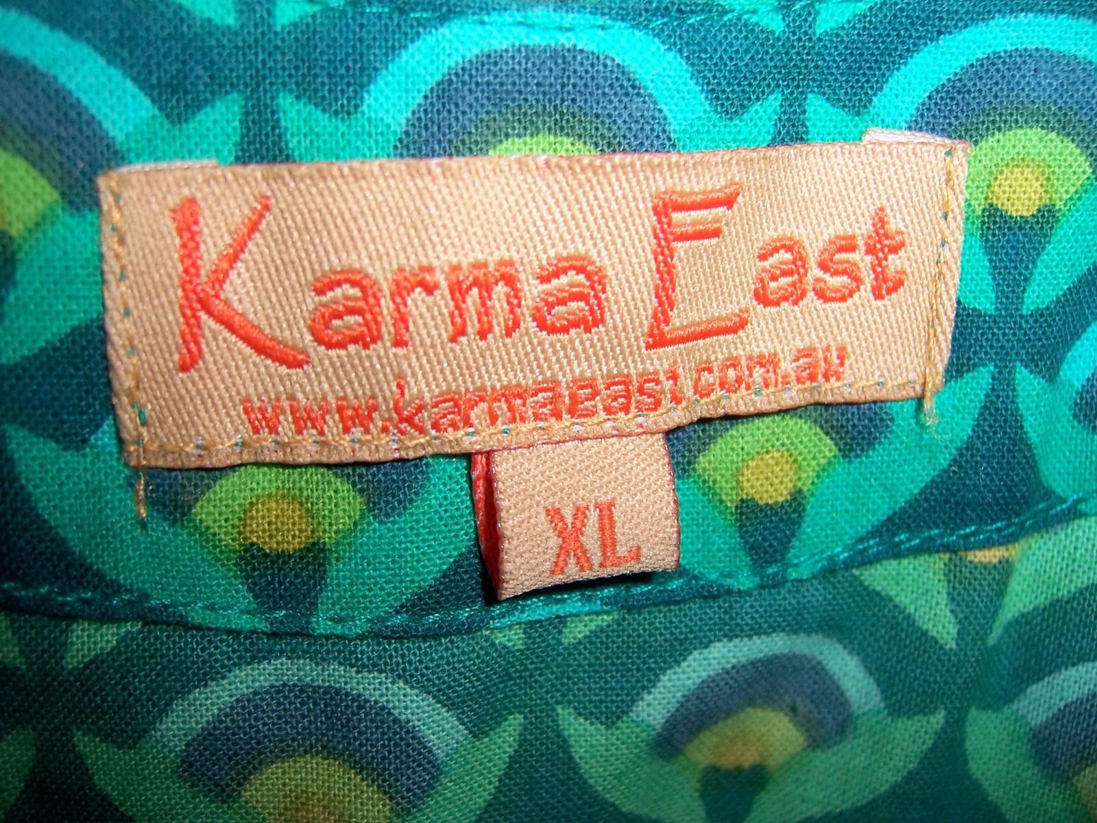 Other Karma East Fair Trade Cotton Peacock Feather Dress -XL Size XL / US 12-14 / IT 48-50 - 2 Thumbnail