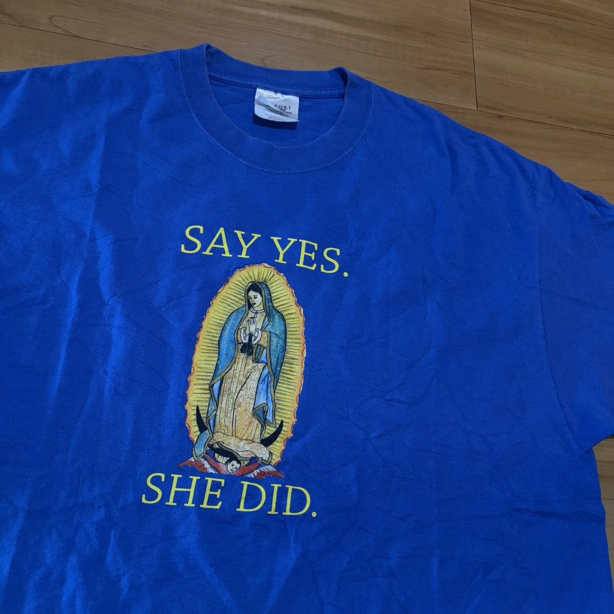 Vintage Vintage virgin mary t-shirt Size US XL / EU 56 / 4 - 1 Thumbnail