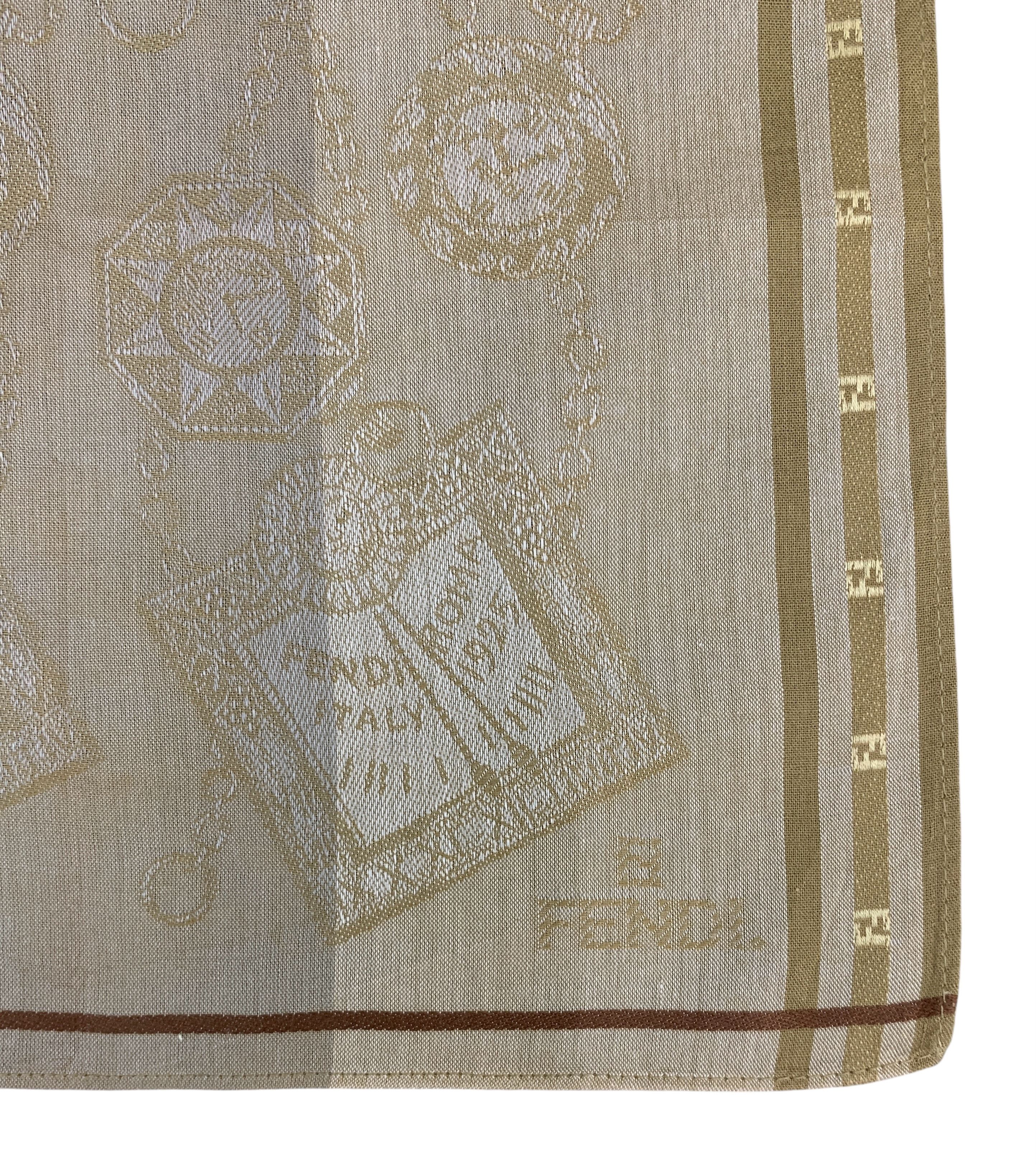 Fendi × Vintage Vintage Fendi Neckerchief/Handkerchief - HKA919 Size ONE SIZE - 8 Thumbnail