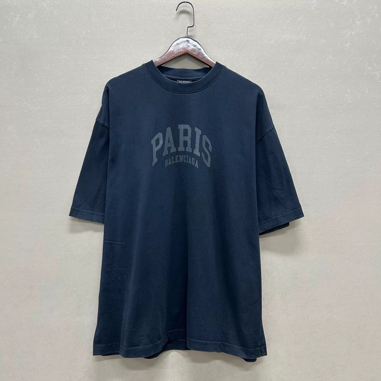 Balenciaga Balenciaga 99 New Black Printed Logo Short Tee L Size L / US 10 / IT 46 - 1 Thumbnail