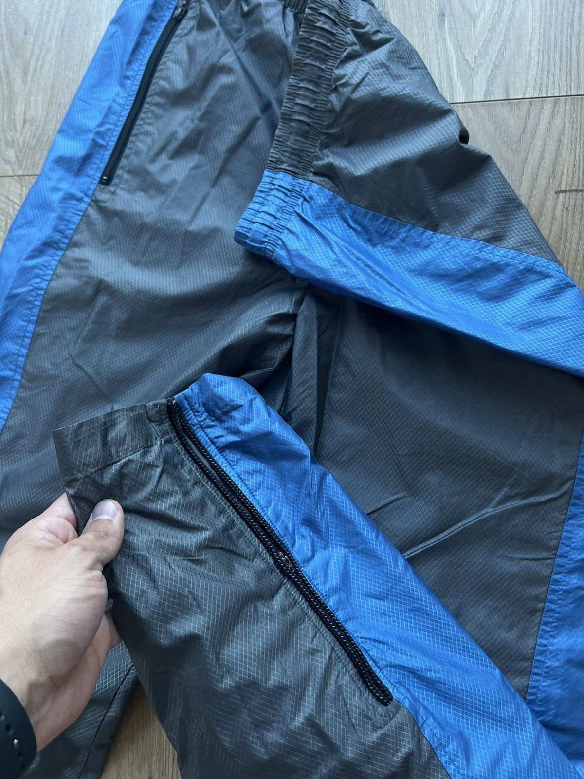 Nike 00’s NIKE BAGGY KNEE SWOOSH LOGO GORPCORE Y2K TRACK PANTS Size US 32 / EU 48 - 8 Thumbnail