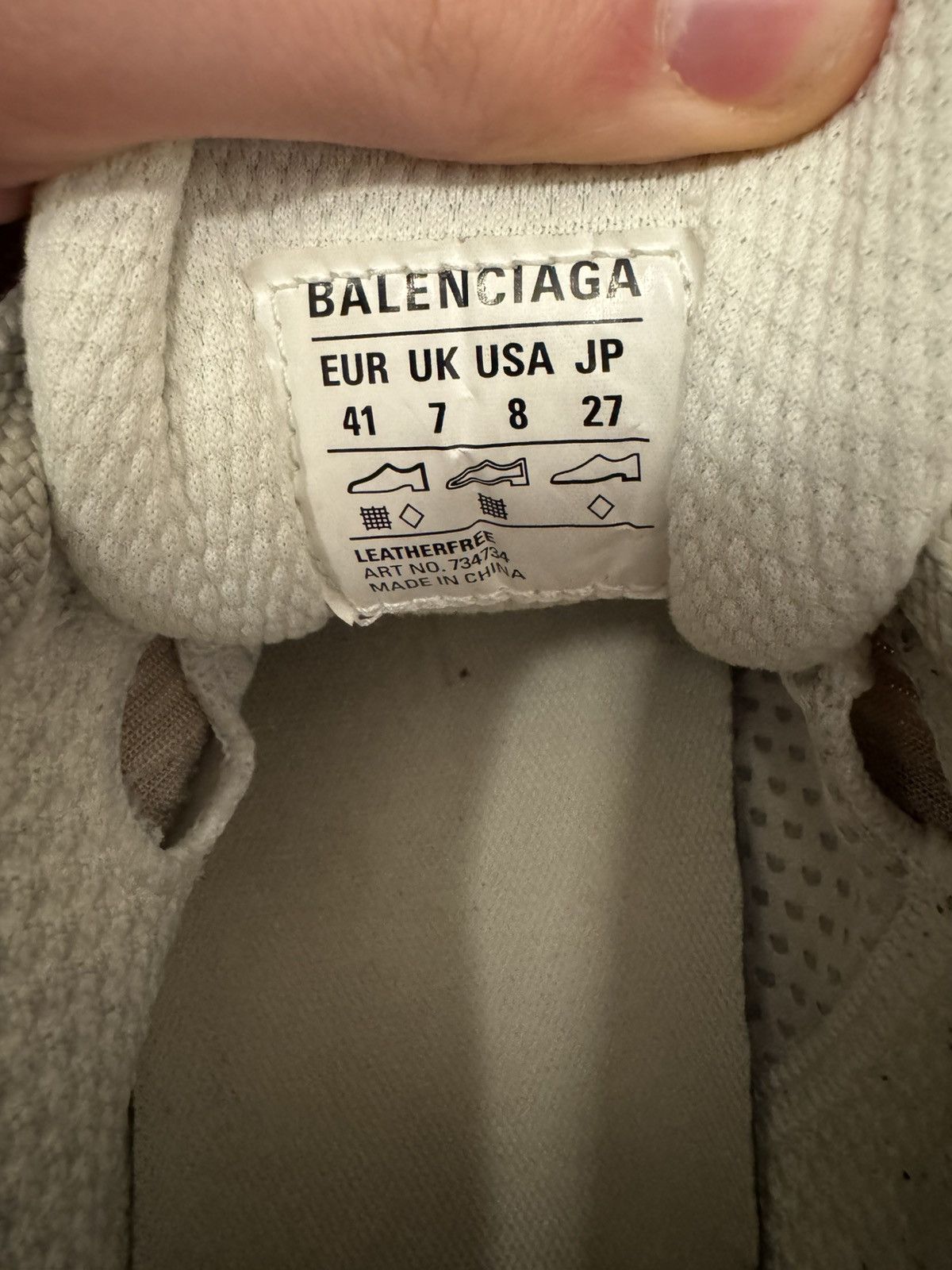 Balenciaga Balenciaga 3XL White Sneaker / 8 US / 41 / Unisex Size US 8 / EU 41 - 4 Thumbnail