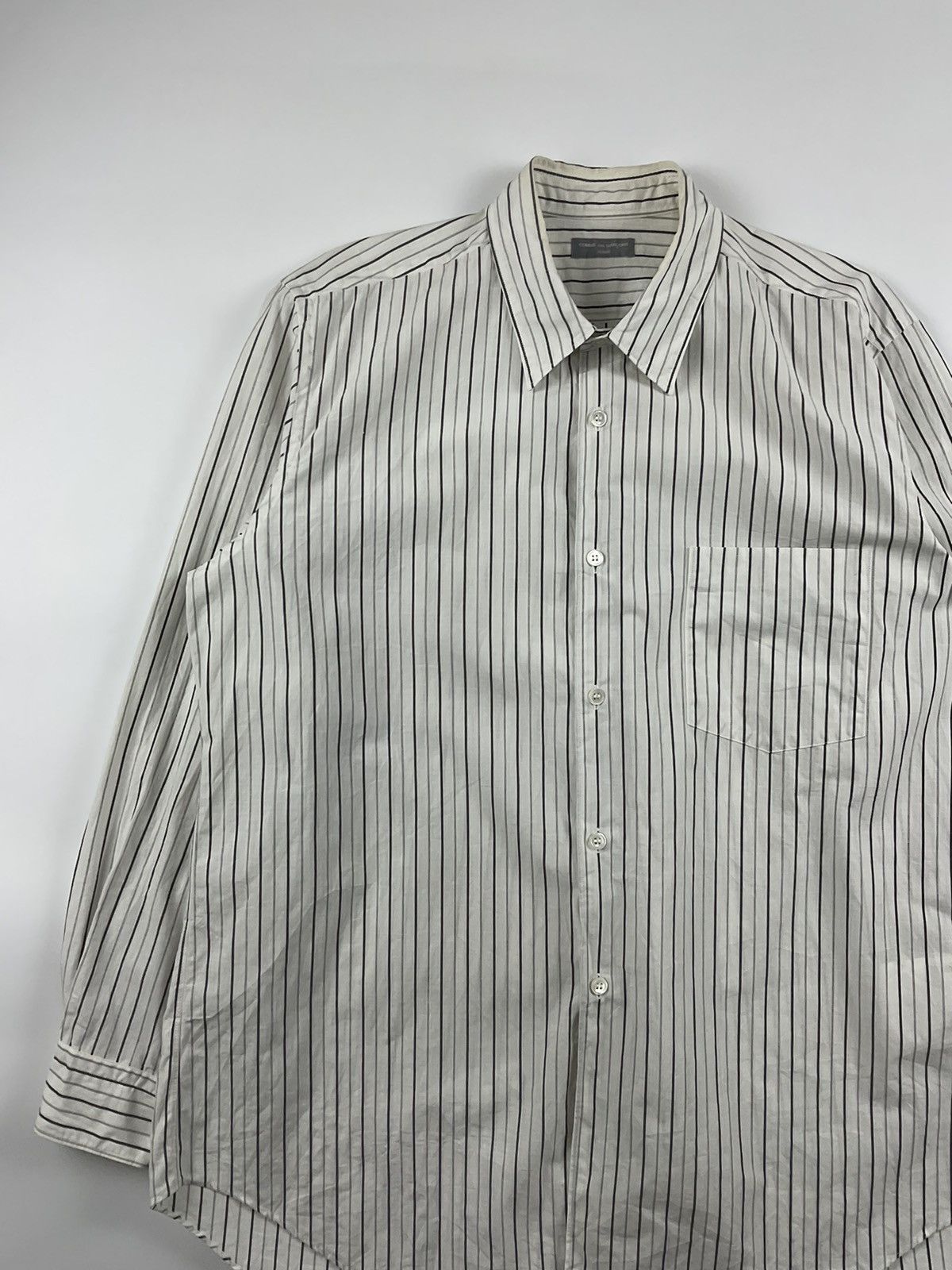 Comme des Garcons Comme des Garcons Homme S/S'02 Striped Shirt Size US XL / EU 56 / 4 - 5 Thumbnail