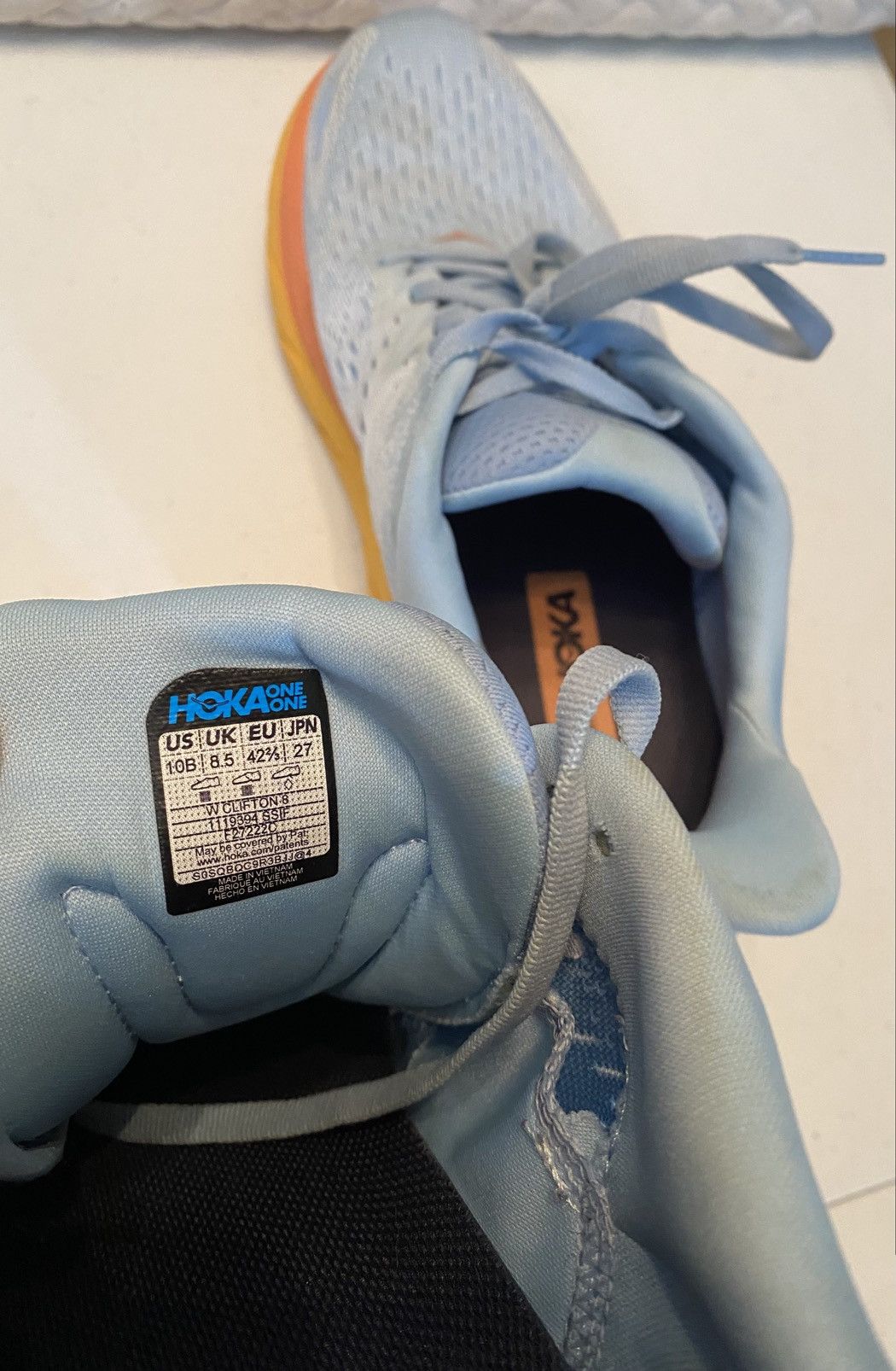 Hoka HOKA ONE ONE Clifton 8 'Summer Song Ice Flow' 10B Size US 10 / IT 40 - 2 Thumbnail