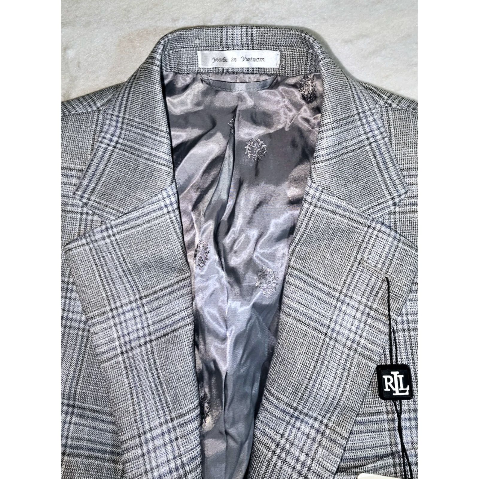 Ralph Lauren Ralph Lauren Men Blazer 38R Gray/Blue Ultraflex Lexington Suit Coat NWT Mens Size 38R - 3 Thumbnail
