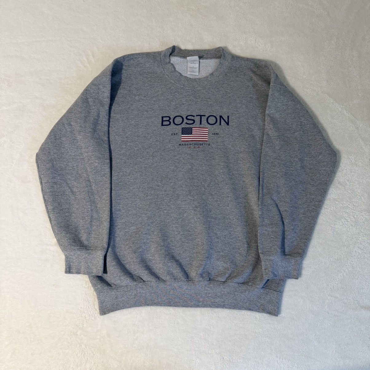 Other Vintage Boston Massachusetts gray crewneck sweatshirt Size US L / EU 52-54 / 3 - 1 Thumbnail