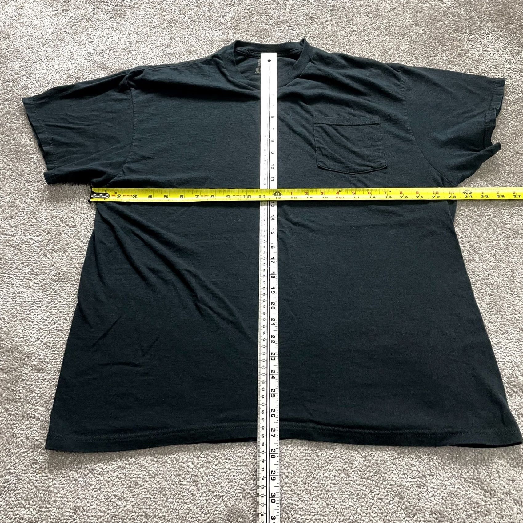 Fruit Of The Loom Fruit of the Loom T-Shirt Mens 2XL Black Crew Neck Short Sleeve Tee Basic Pocket Tee Size US XXL / EU 58 / 5 - 5 Thumbnail