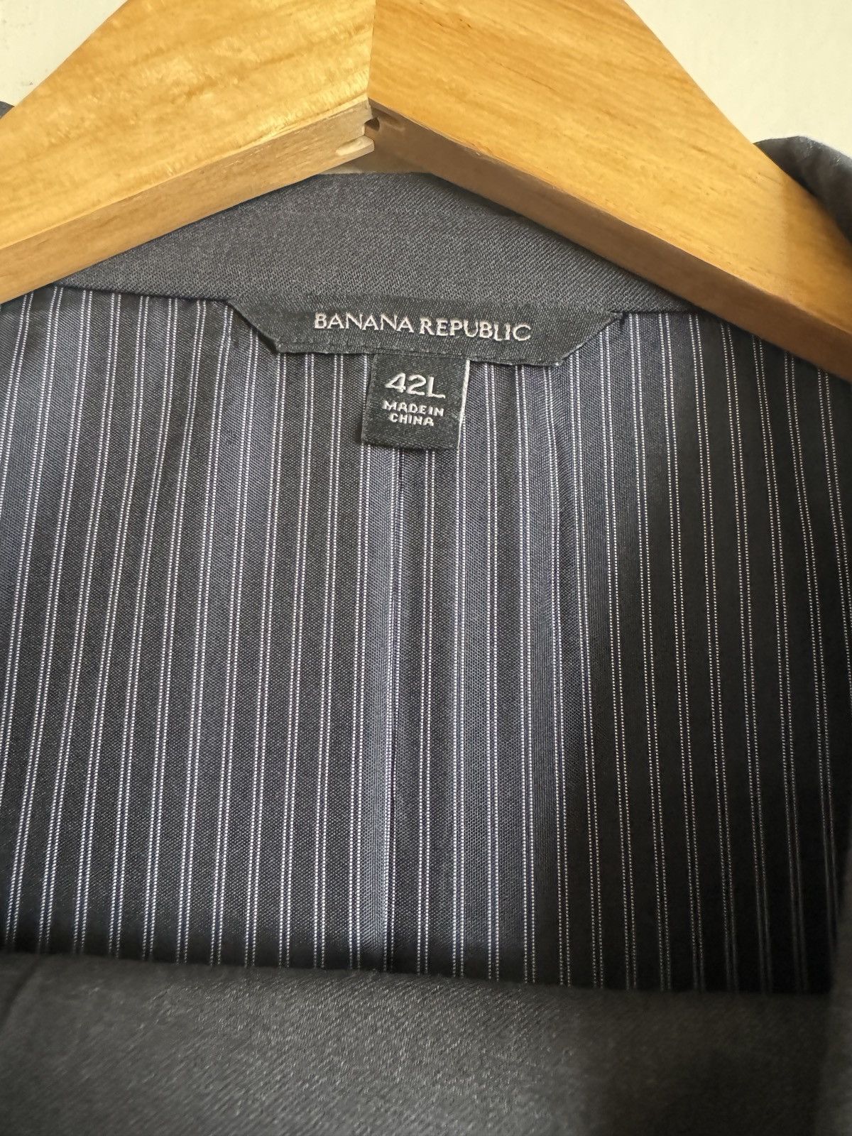 Banana Republic Banana Republic Charcoal Slim Fit Wool Suit Size 42L - 3 Thumbnail