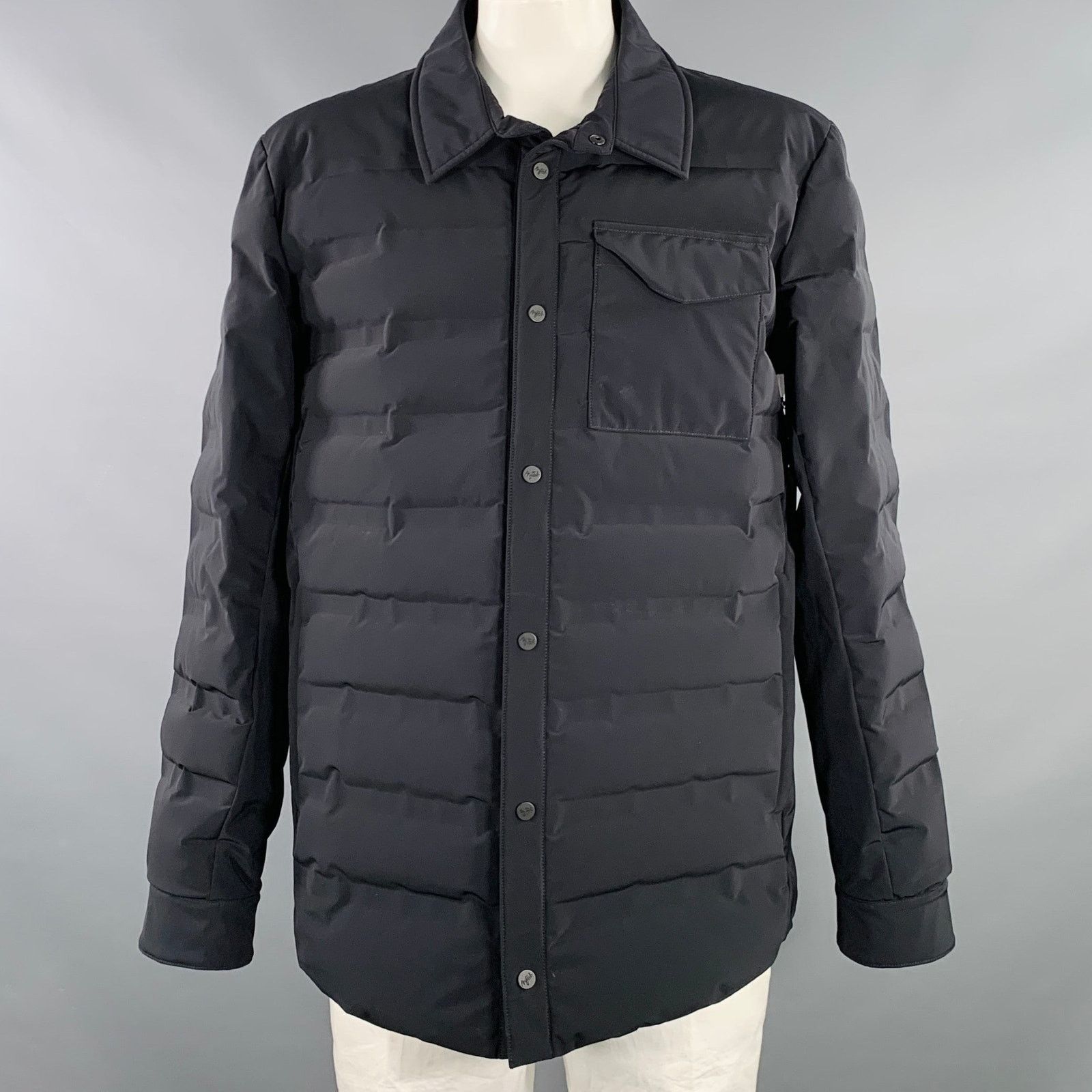 Aztech Mountain AZTECH Size XXL Black Quilted Polyamide Blend Snaps Coat Size US XXL / EU 58 / 5 - 1 Thumbnail