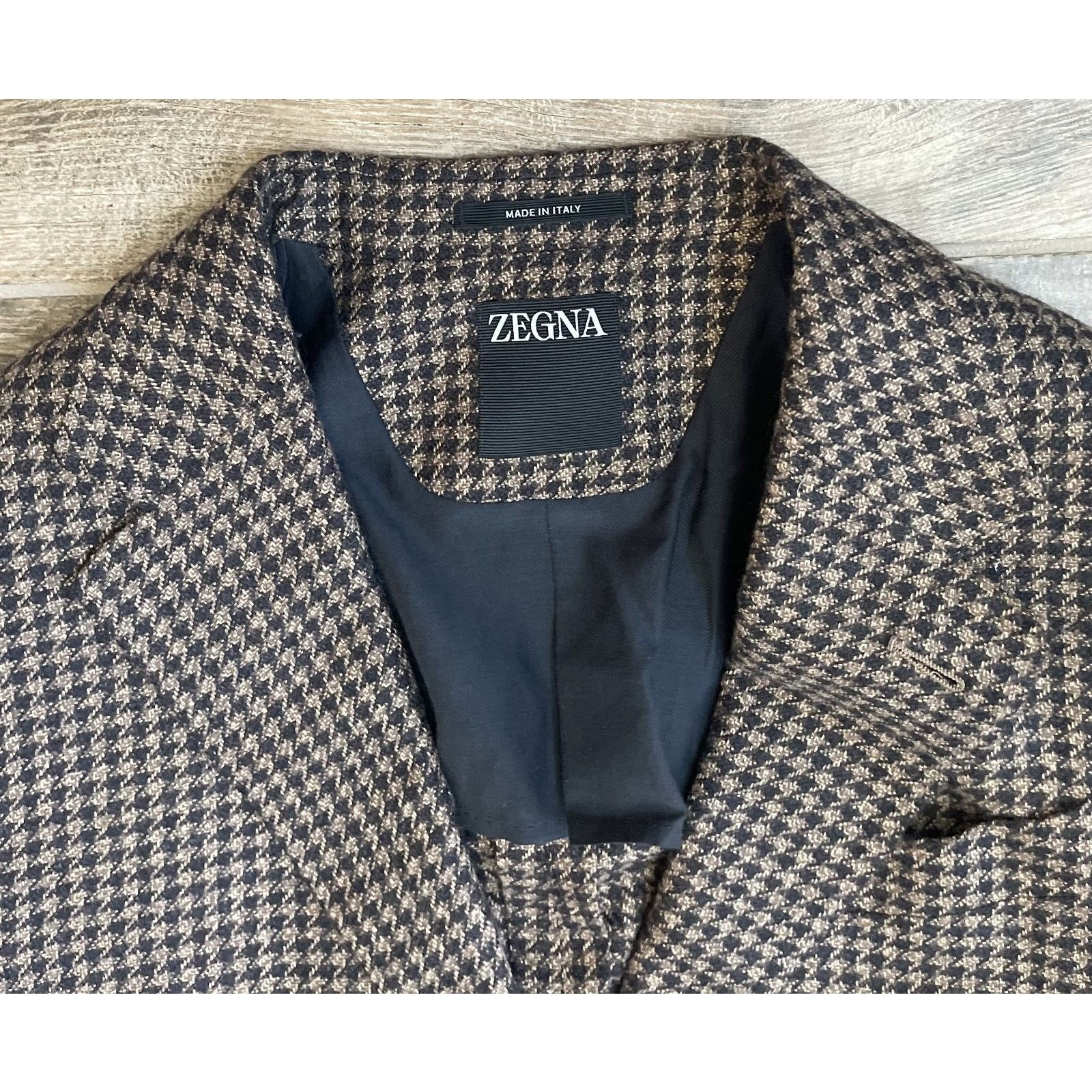 Ermenegildo Zegna $4,995 NWT ZEGNA Brown Checks Cashmere Sport Coat 48(38)R Size 38R - 6 Thumbnail
