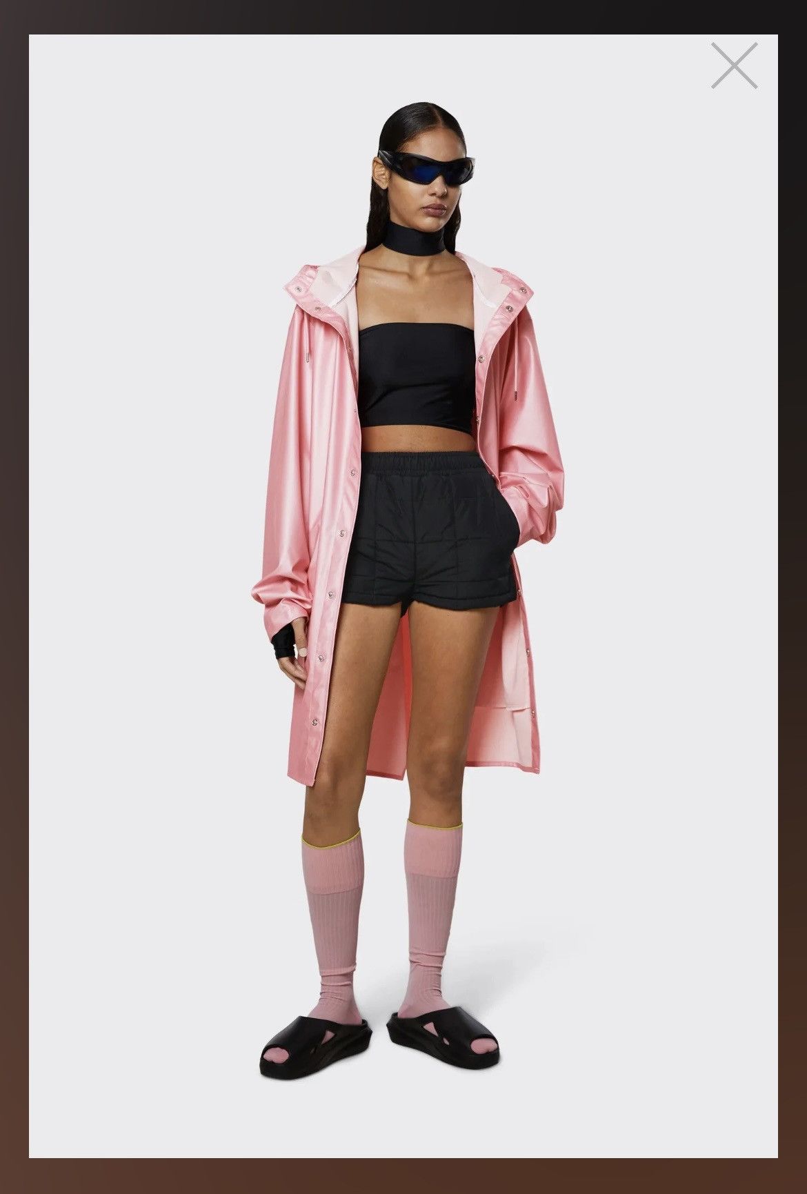 Rains NWT Rains Long Jacket in Pink Sky Size M / US 6-8 / IT 42-44 - 2 Thumbnail