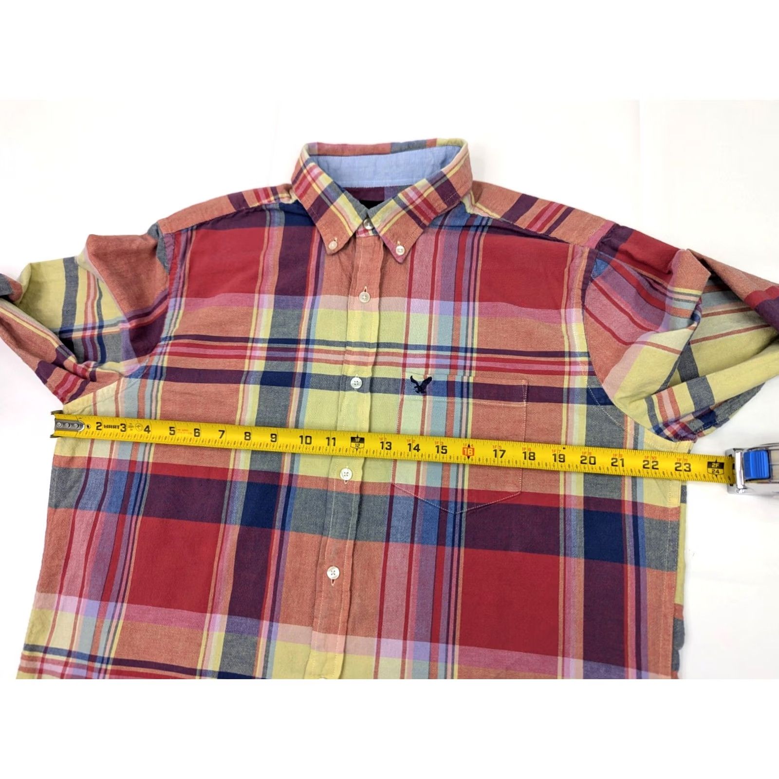 American Eagle Outfitters American Eagle Outfitters Shirt Men L Multicolor Plaid Flannel Long Sleeve Button-Up, Classic Fit, Casual Size US L / EU 52-54 / 3 - 6 Thumbnail