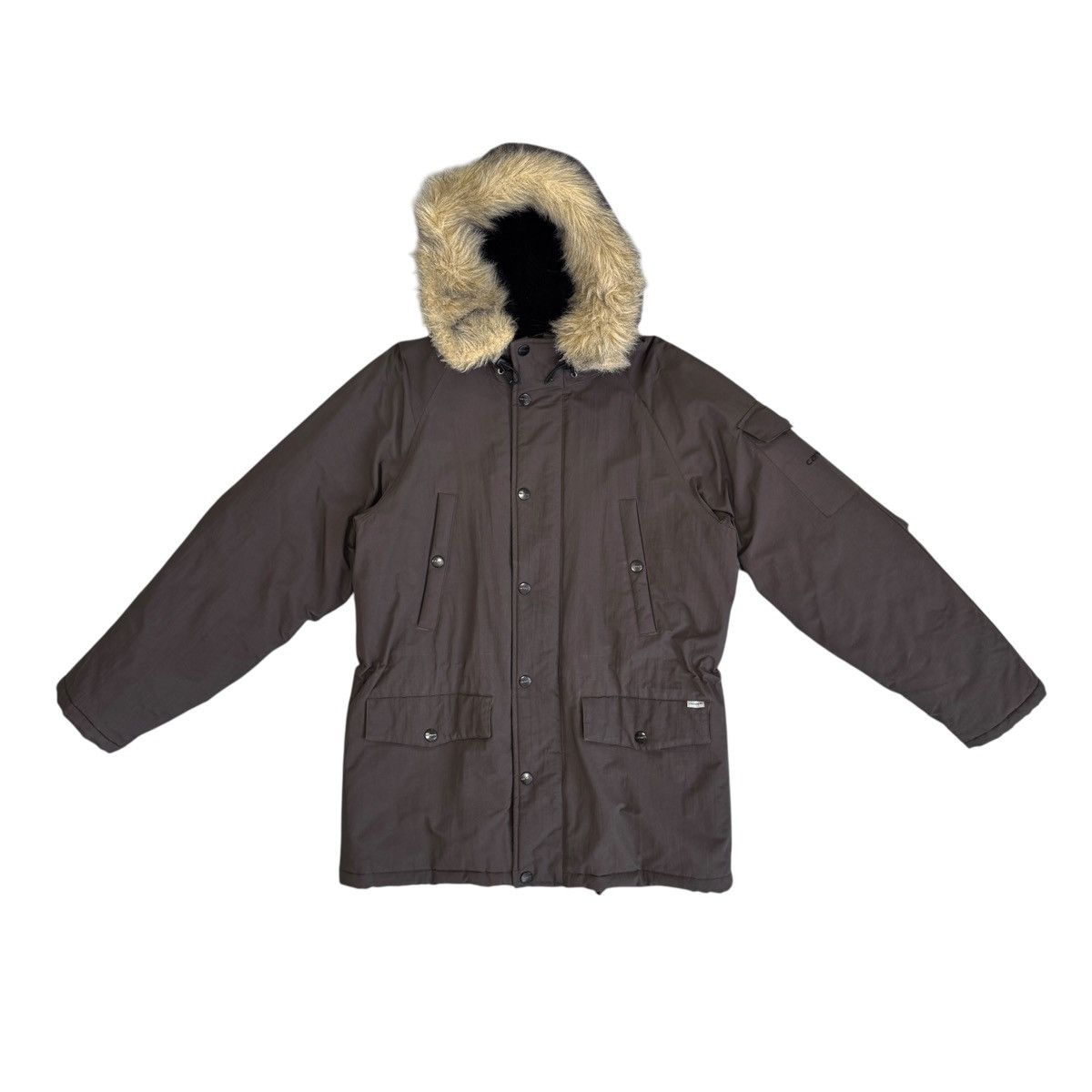 Carhartt Vintage Carhartt Anchorage Nylon Parka Jacket Hooded Brown Size US S / EU 44-46 / 1 - 1 Thumbnail