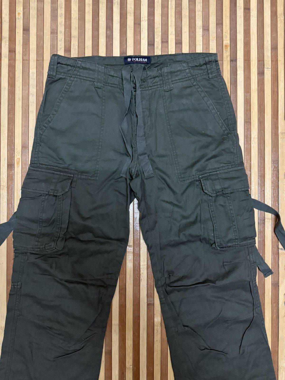 Japanese Brand POLHAM Unisex Cargo Pants Streetwear Multipocket Size US 29 - 2 Thumbnail