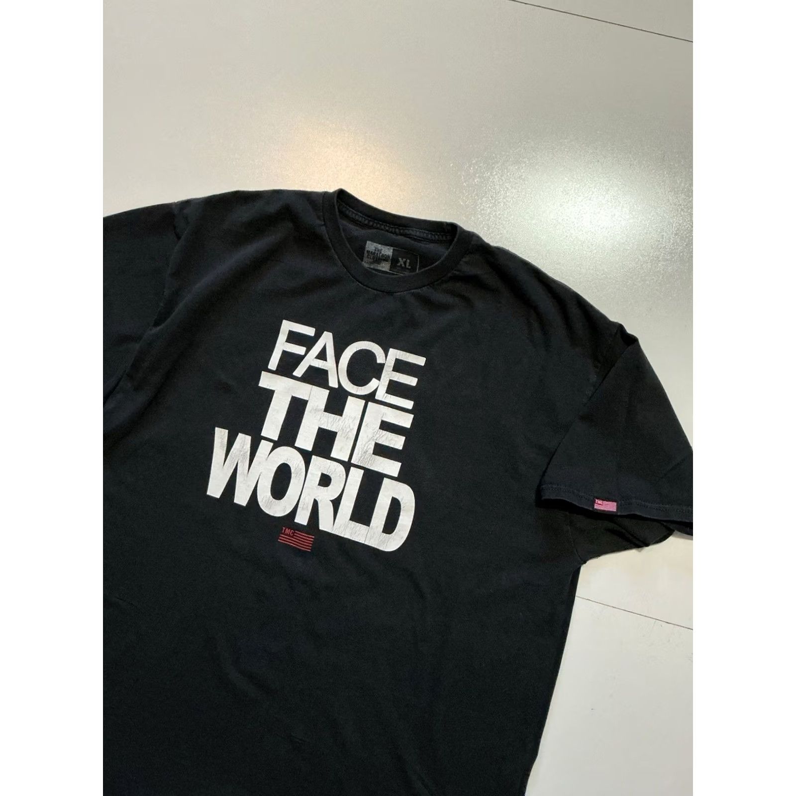 Vintage VINTAGE The Marathon Clothing Face The World Nipsey Hussle Black Graphic T-Shirt XL Mens Size US XL / EU 56 / 4 - 4 Thumbnail