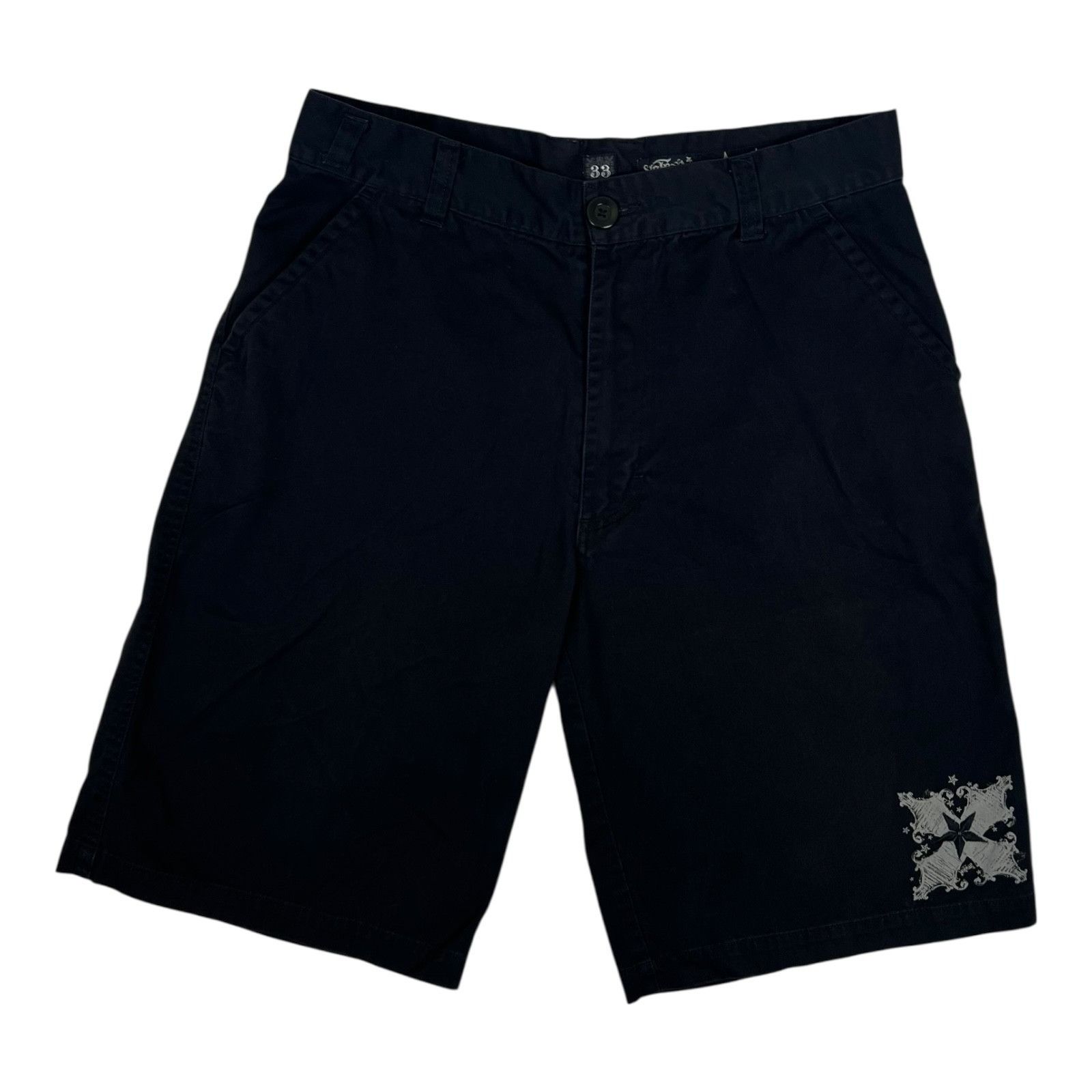 No Fear Vintage No Fear Shorts Size 33 Y2K Grunge Skater Black Star Size US 33 - 1 Thumbnail