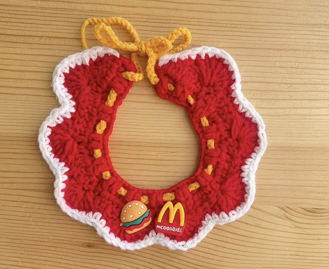Other Crochet Pet Costume Hat & Scarf McDonald's Style Size ONE SIZE - 4 Thumbnail