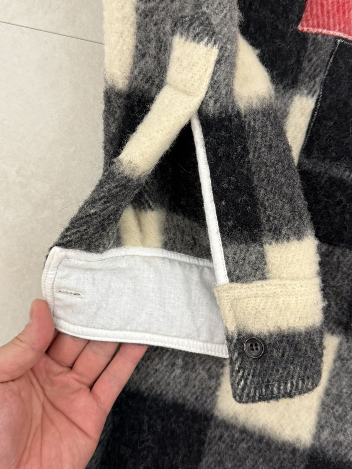 Off-White off-white Lana Wool pattern shirt Size US XS / EU 42 / 0 - 11 Thumbnail