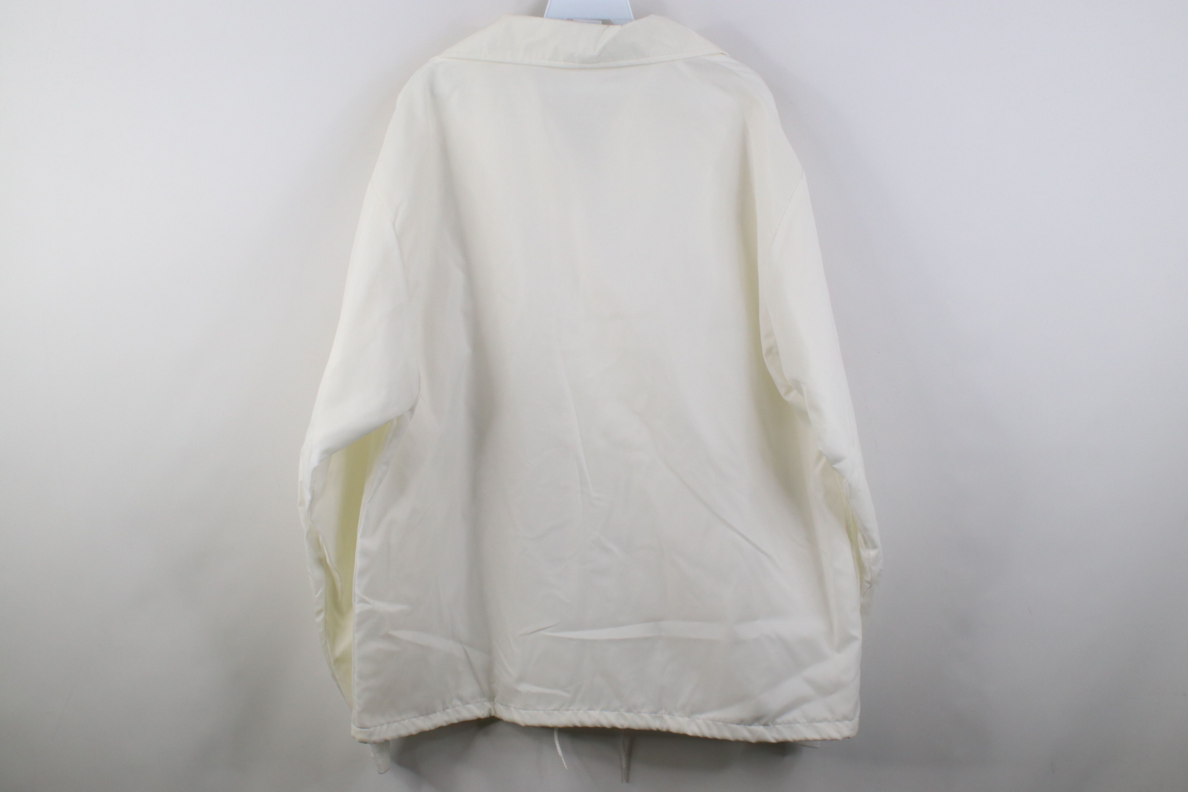 Vintage Vintage 70s Streetwear Coaches Windbreaker Jacket White USA Size US L / EU 52-54 / 3 - 12 Thumbnail