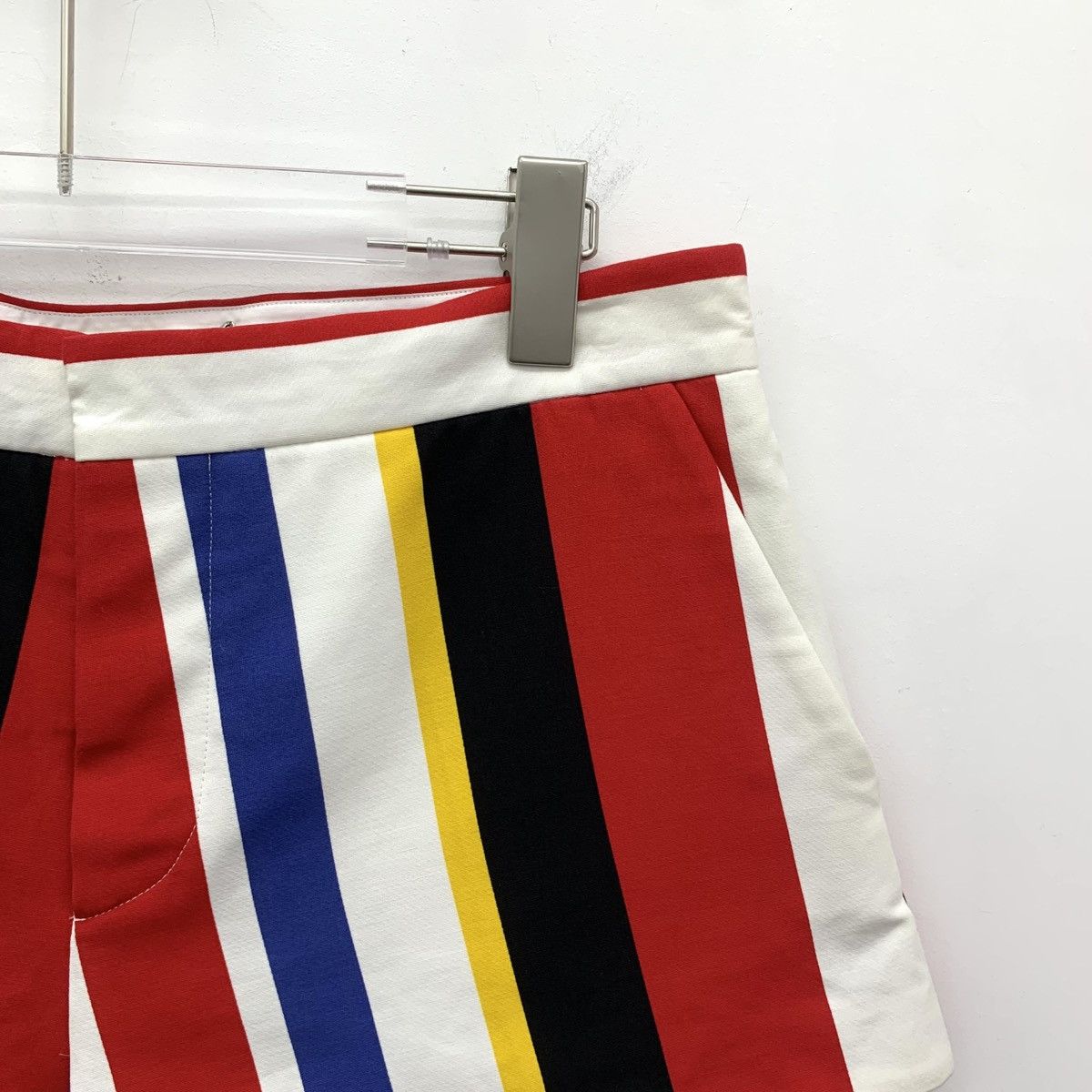 Marni Marni Color-blocked Striped Cotton Casual Shorts K26WX Size 28" / US 6 / IT 42 - 3 Thumbnail