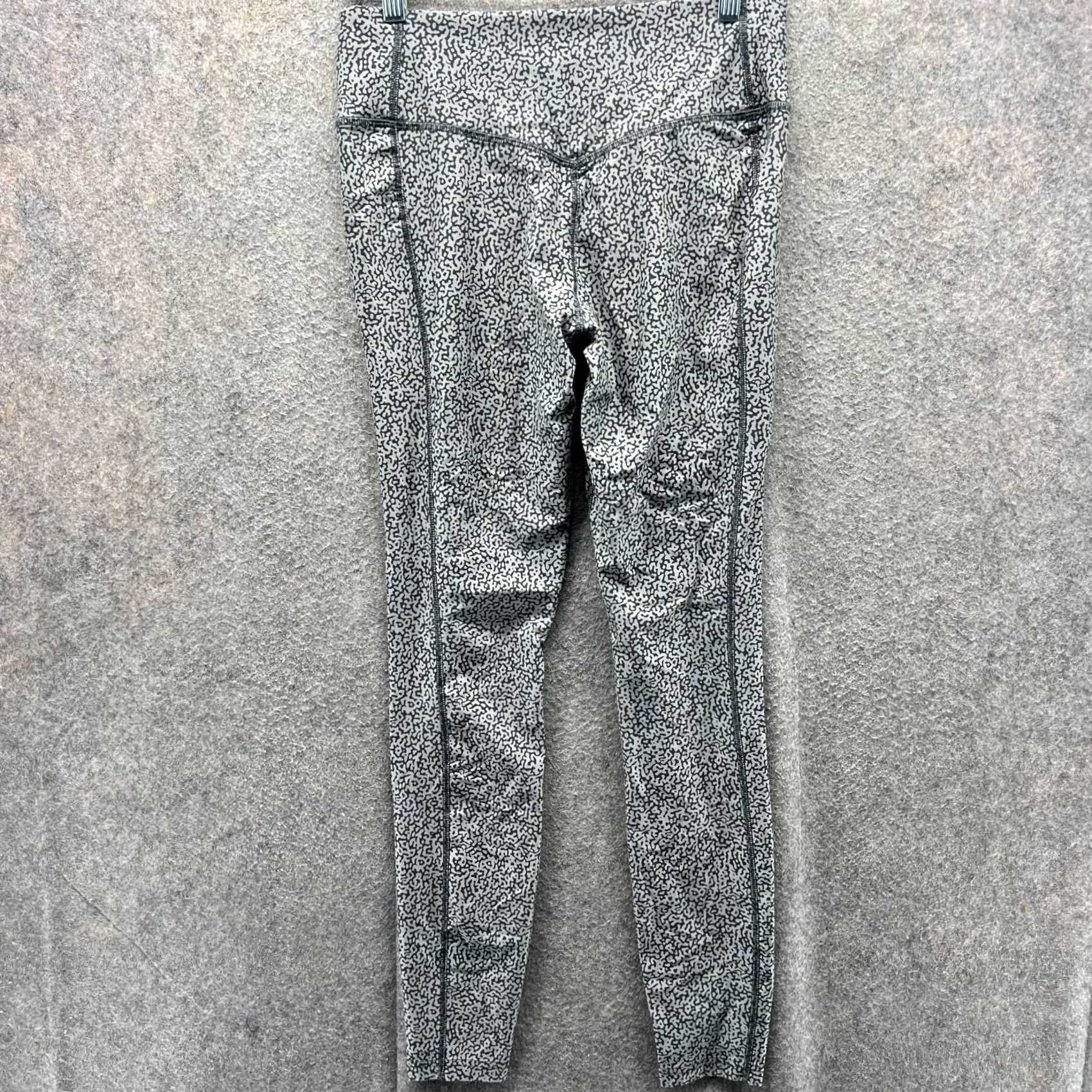 Nike Nike Dri-FIT Leggings Womens Medium Gray Patterned Stretch Athletic Pants Size 32" / US 10 / IT 46 - 2 Thumbnail