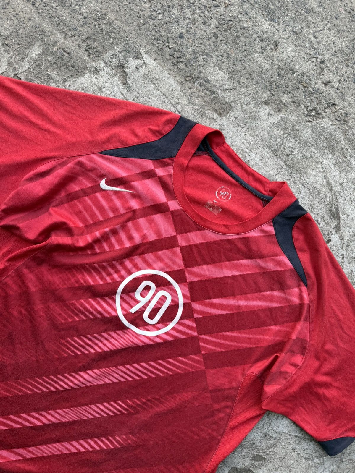 Nike Vintage Y2K Nike Total 90 Soccer Drill Jersey Blokecore Size US L / EU 52-54 / 3 - 6 Thumbnail