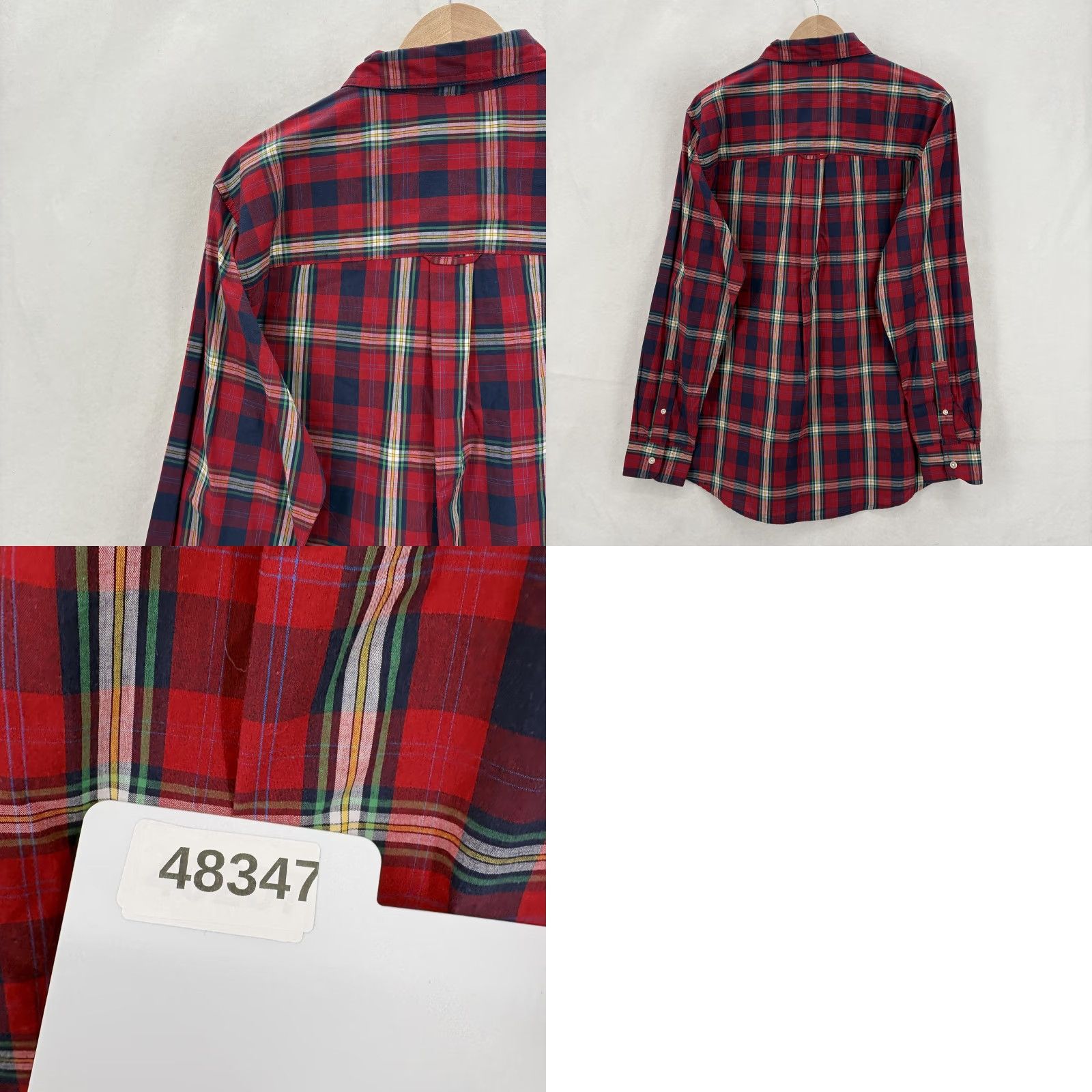 Chaps Chaps Shirt Mens Medium Red Plaid Long Sleeve Button Down Easy Care Casual NWT Size US M / EU 48-50 / 2 - 9 Thumbnail