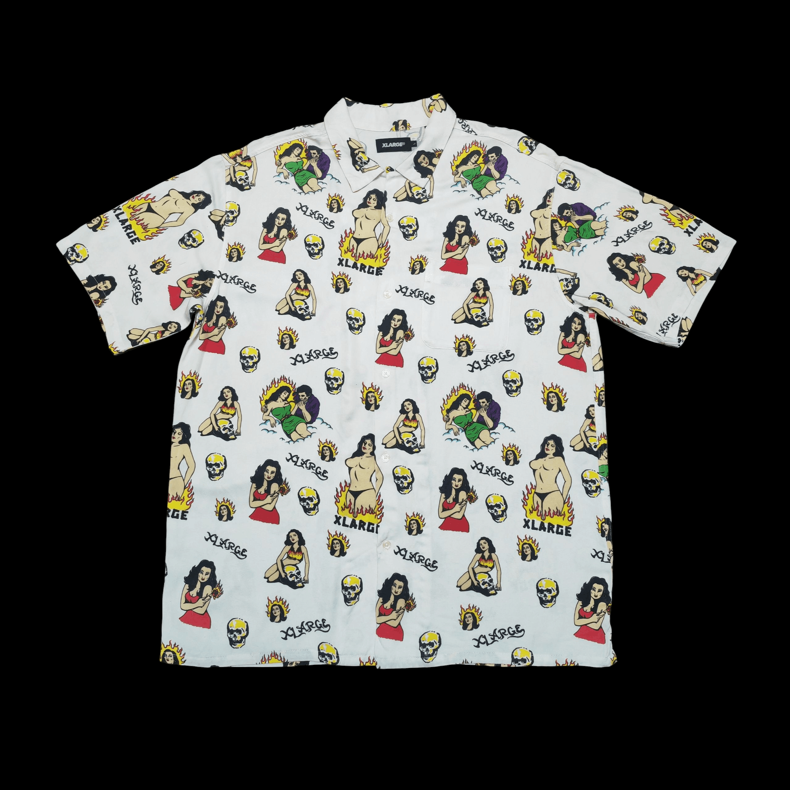 X-LARGE Xlarge Flame Button Shirt Size US L / EU 52-54 / 3 - 1 Thumbnail