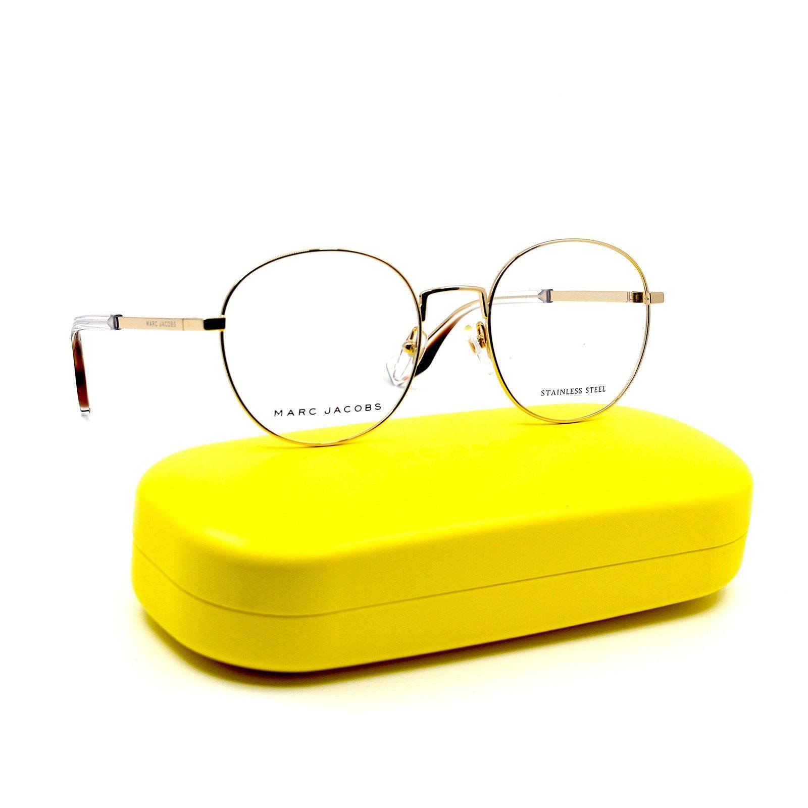 Marc Jacobs NEW MARC JACOBS MARC272 J5G GOLD AUTHENTIC EYEGLASSES FRAME Size ONE SIZE - 2 Thumbnail