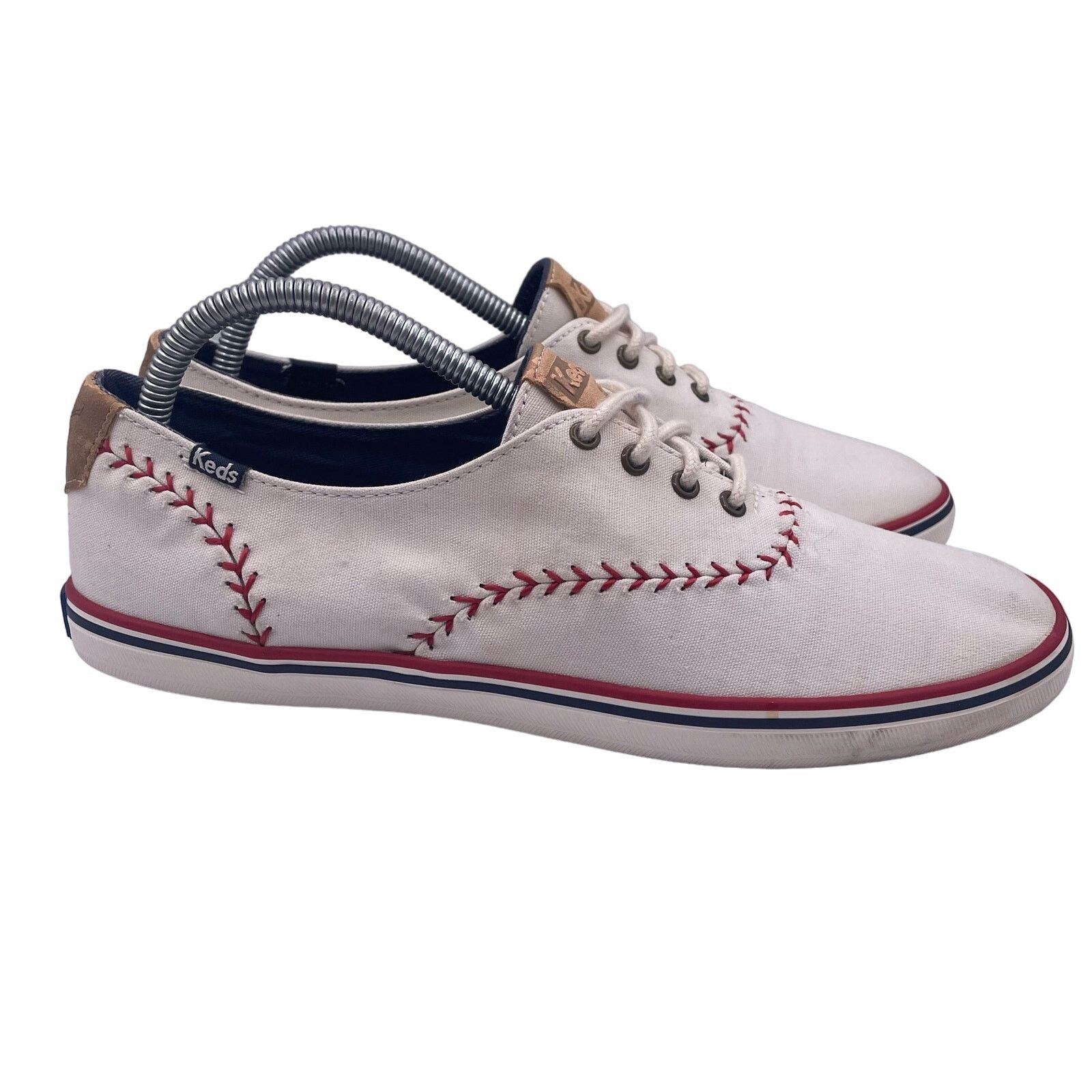 Keds Keds Baseball Lace Up Sneakers Cream Low Canvas Womens 9.5 Grailed