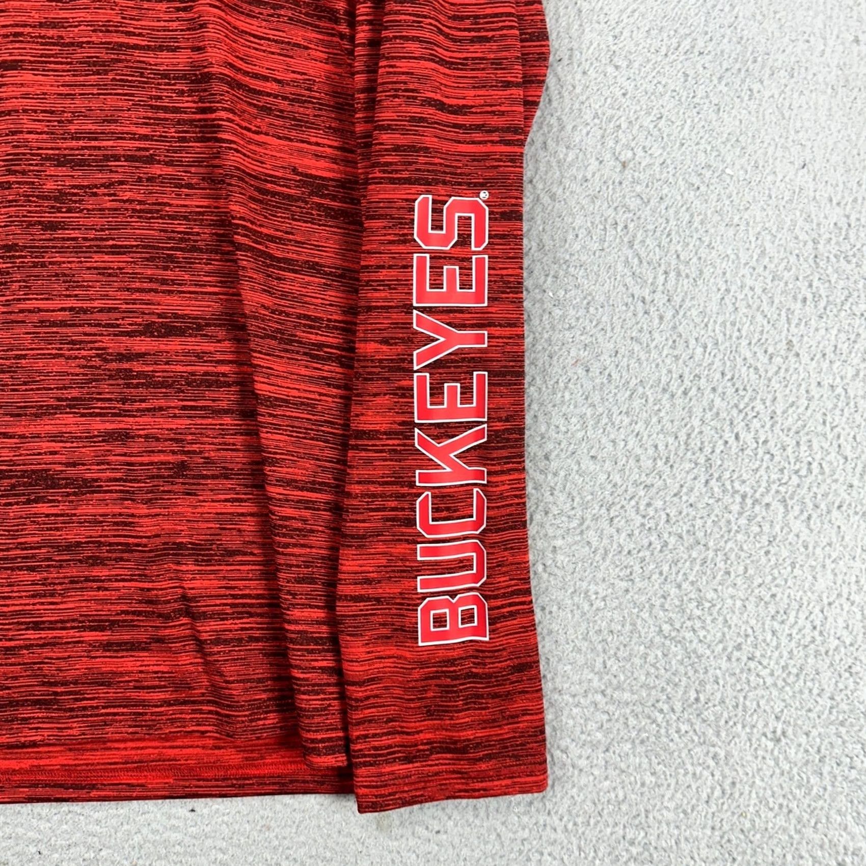 Nike Nike Ohio State Buckeyes Mens Long Sleeve T-Shirt XL Red Black Logo Crewneck Tee Size US XL / EU 56 / 4 - 7 Thumbnail