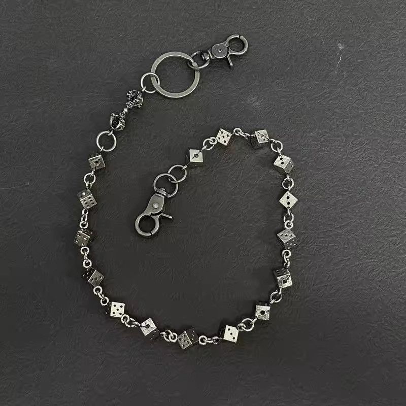 Jewelry Dice Wallet Chain, Pants Chain Size ONE SIZE - 5 Thumbnail