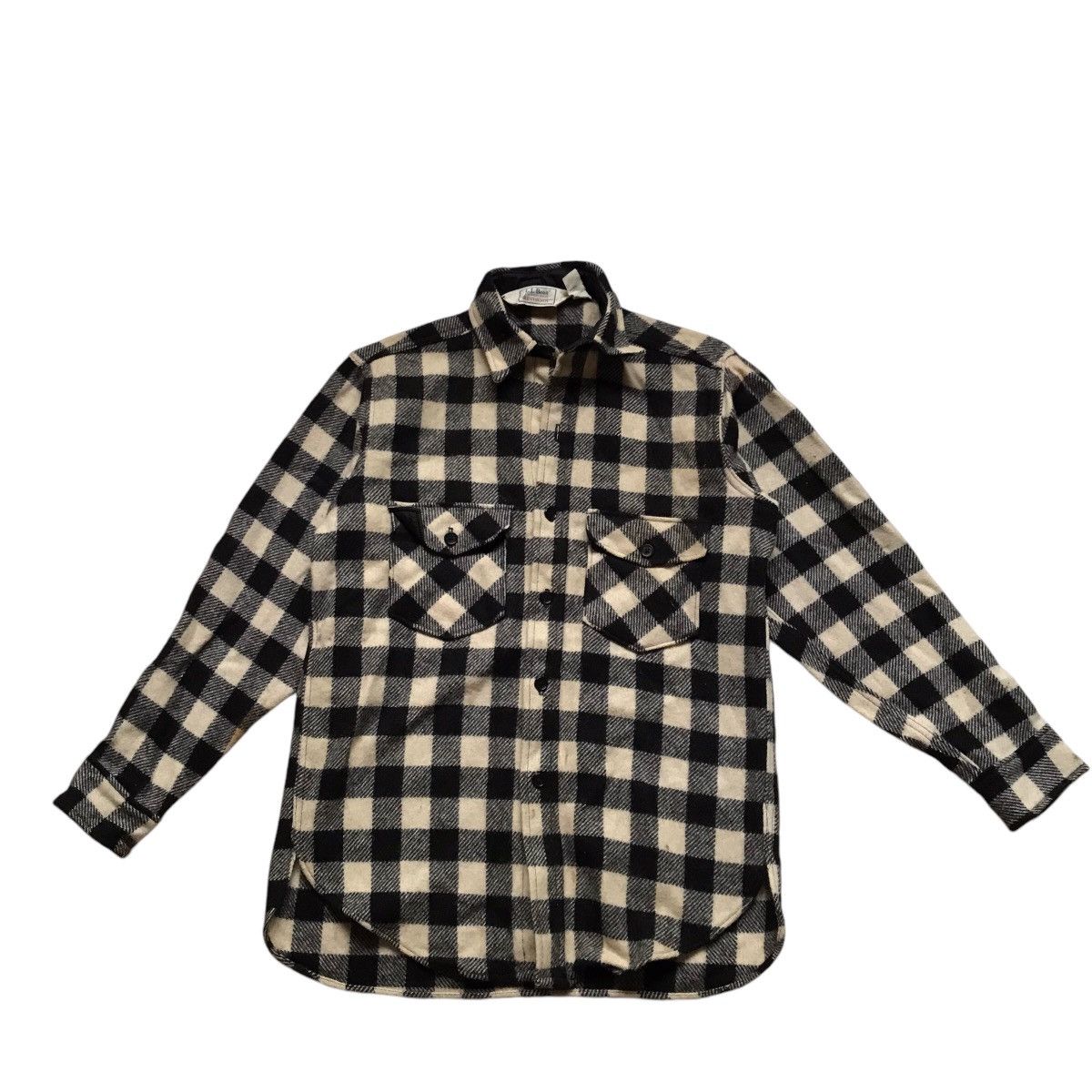 RARE VINTAGE L.L BEAN WOOL BUTTON UP FLANNEL JACKET