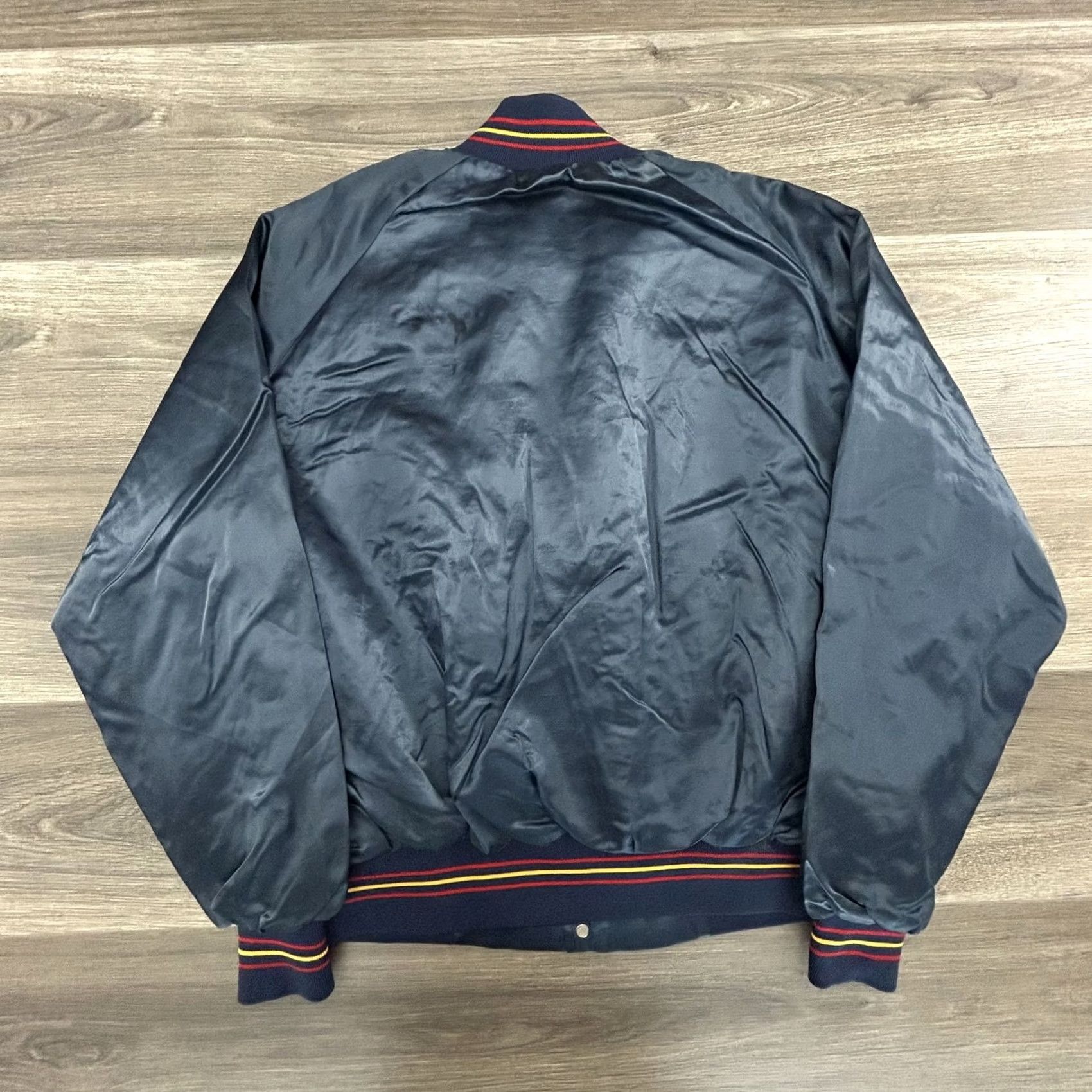 Vintage VINTAGE Anheuser-Busch Satin Bomber Jacket Mens Large Blue 80s Beer Promo Bar MLB Baseball Logo ALBIN Size US L / EU 52-54 / 3 - 5 Thumbnail