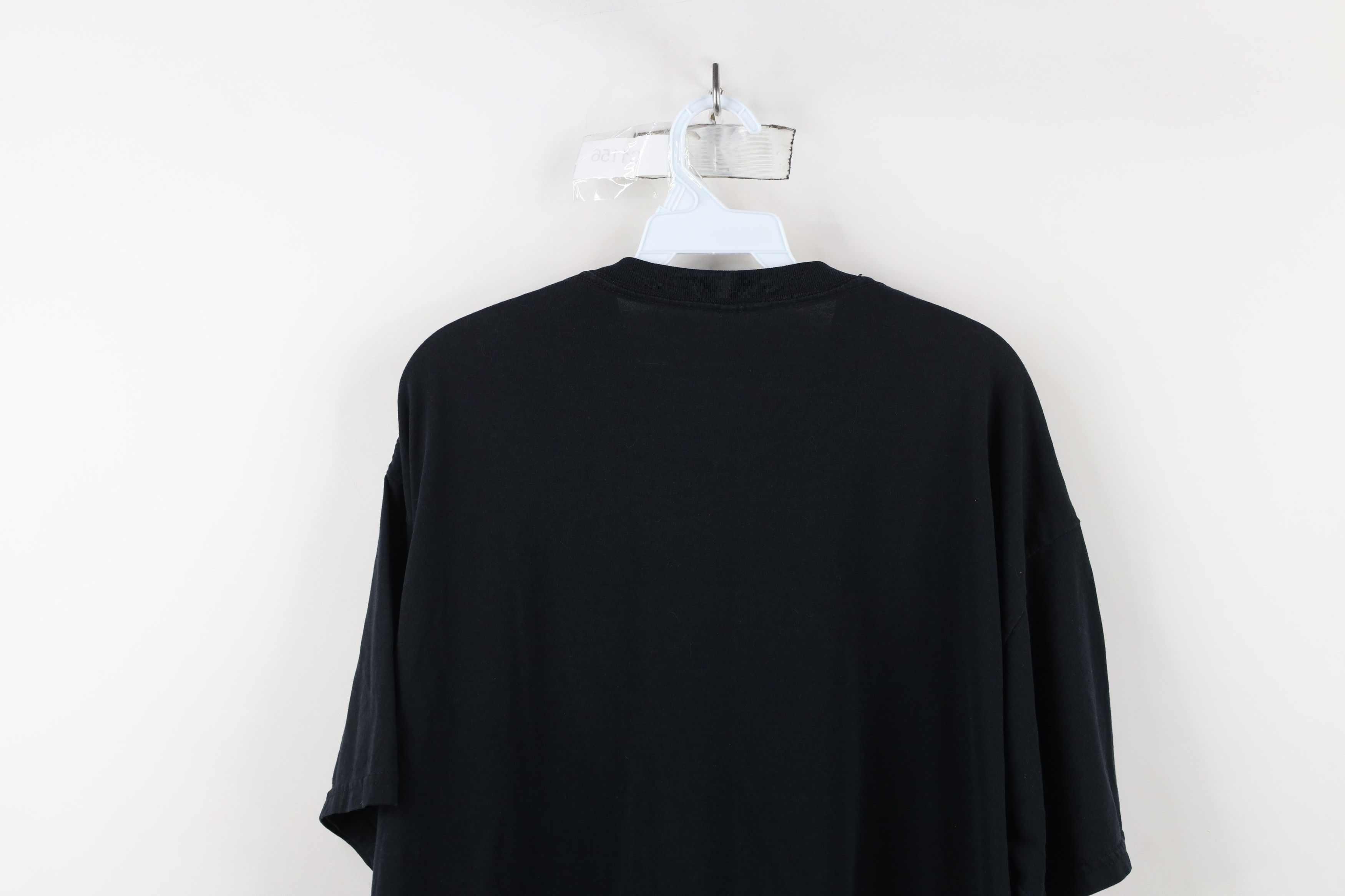 Vintage Vintage 90s Streetwear Heavyweight Cotton T-Shirt Black Size US XL / EU 56 / 4 - 11 Thumbnail