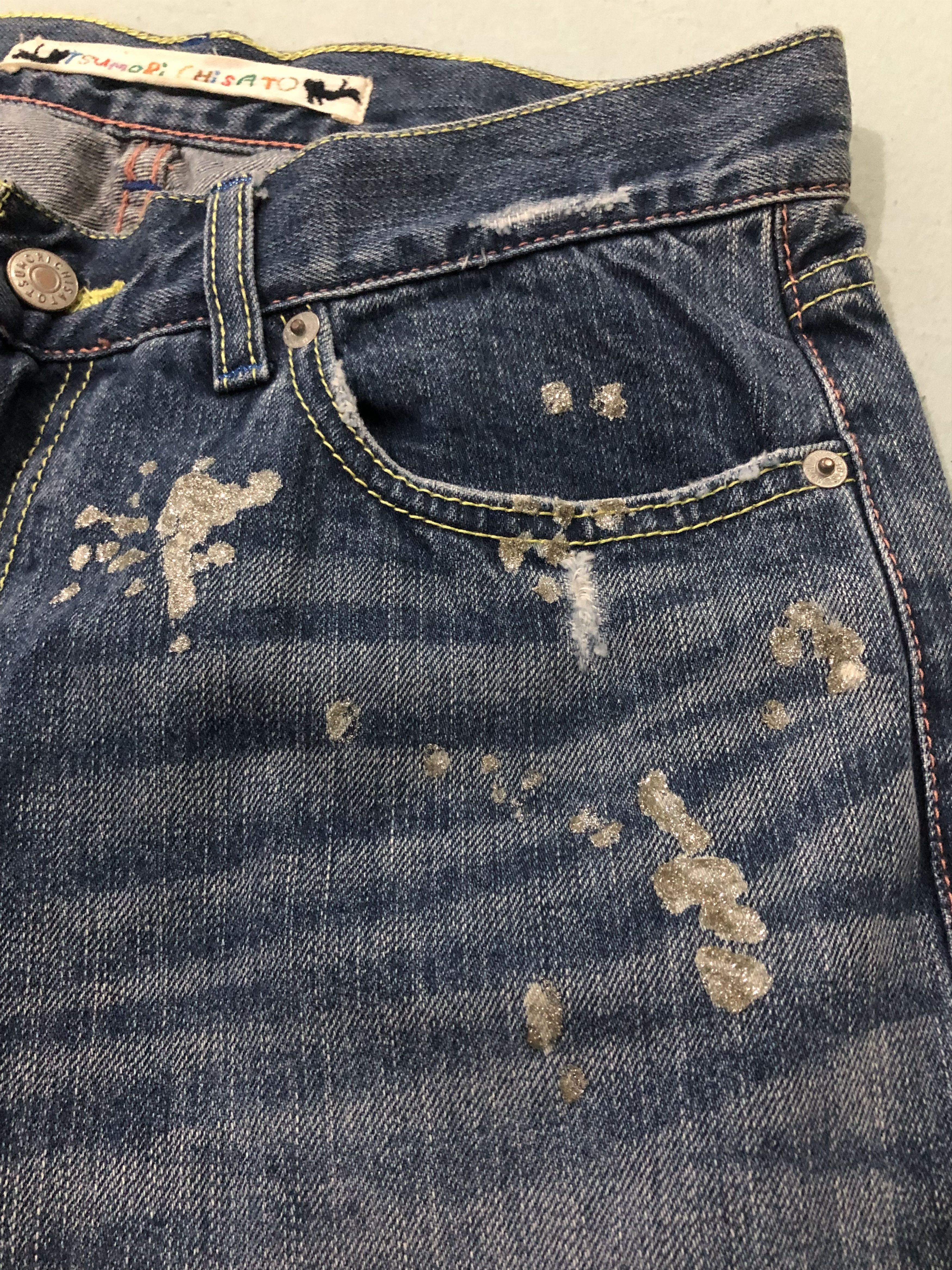 Tsumori Chisato Vintage Tsumori Chisato Artistic Distressed Jeans Size 31" - 6 Thumbnail
