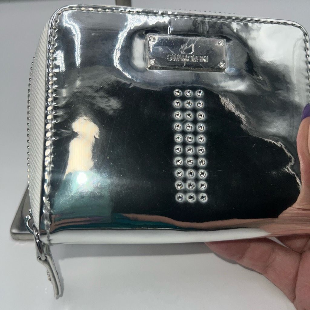 Swarovski Swarovski Metallic and Crystal Small Wallet Size ONE SIZE - 7 Thumbnail