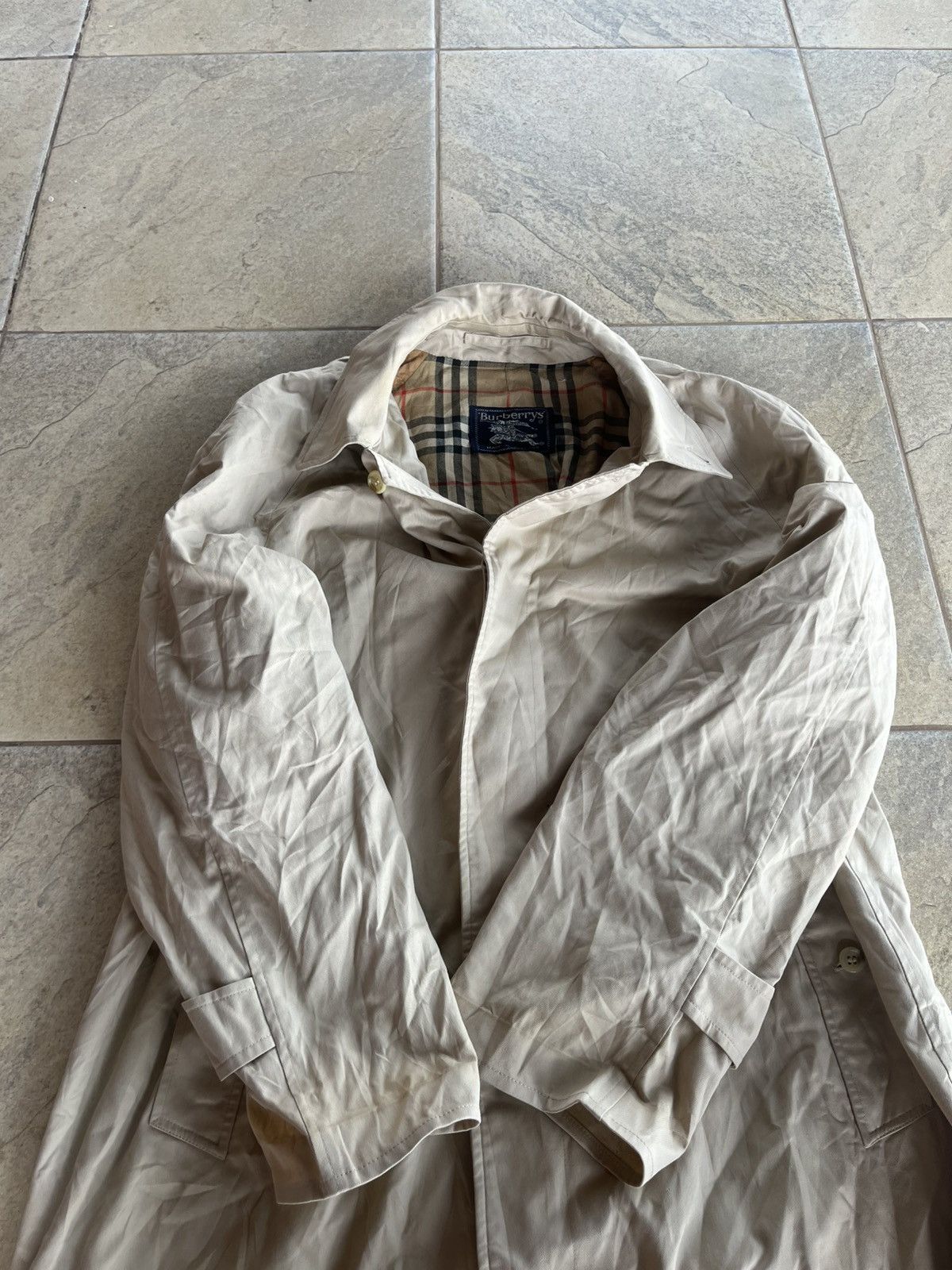 Burberry Vintage burberry nova check lined trench coat Size US XL / EU 56 / 4 - 3 Thumbnail