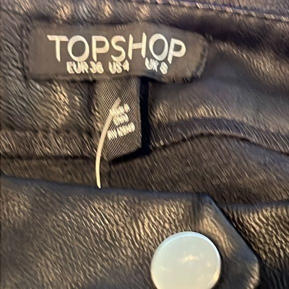 Topshop Topshop Leatherette Mini Skirt Size 27" / US 4 / IT 40 - 4 Thumbnail