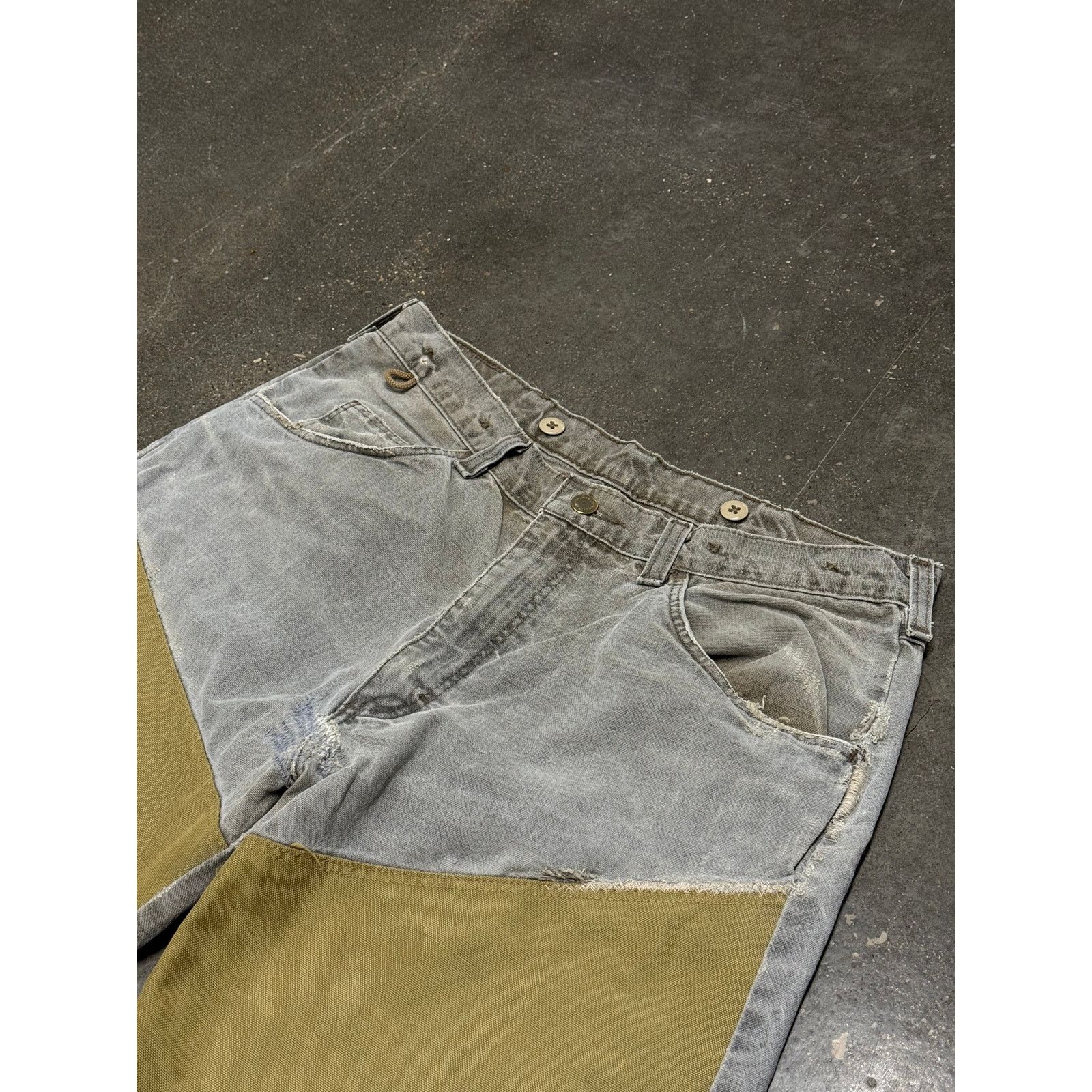 Wrangler Vintage Distressed Wrangler Double Knee Two Tone Field Pants Size US 30 / EU 46 - 3 Thumbnail