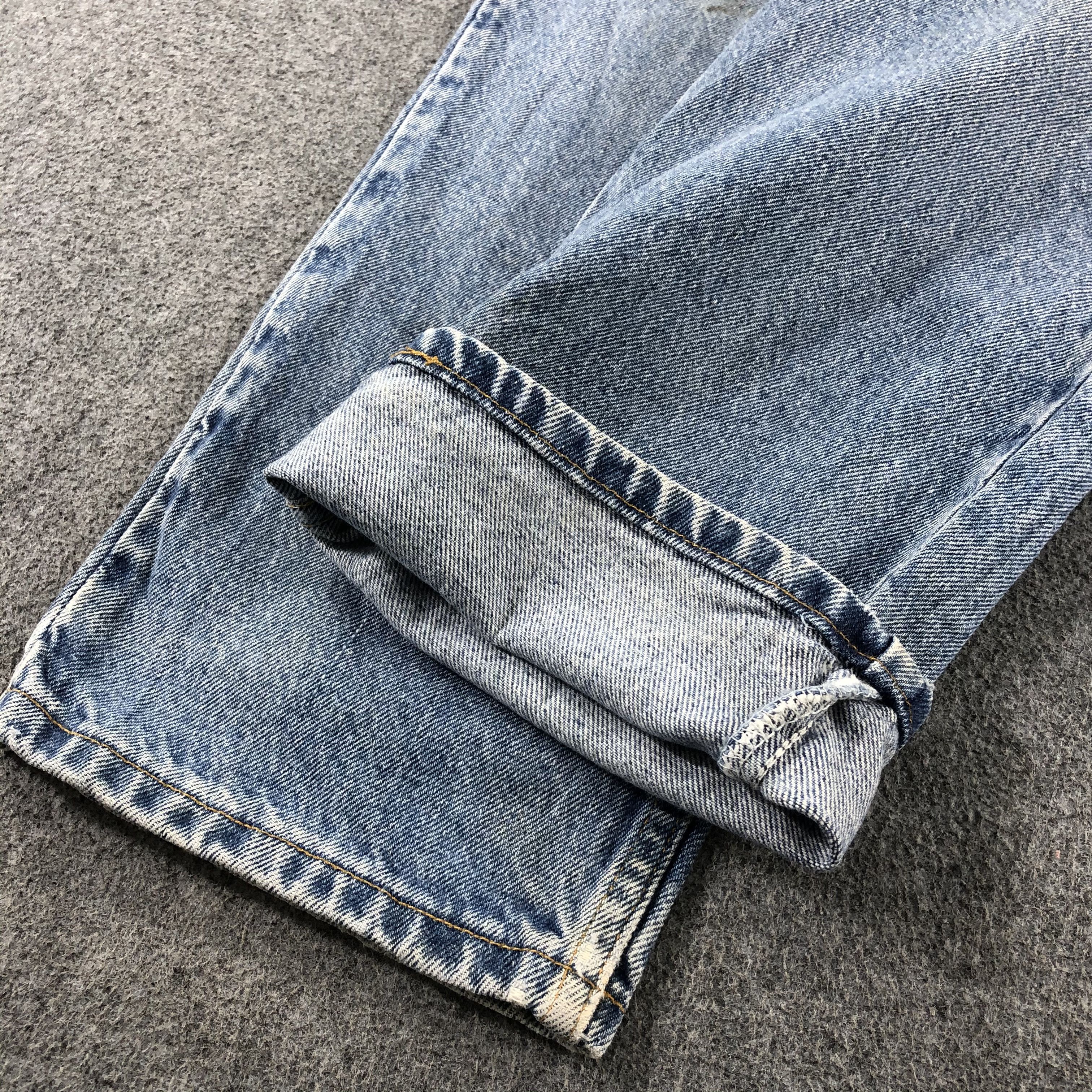 Levi's 90s Vintage Blue Wash Levis 550 Jeans-J2447 Size US 28 / EU 44 - 6 Thumbnail