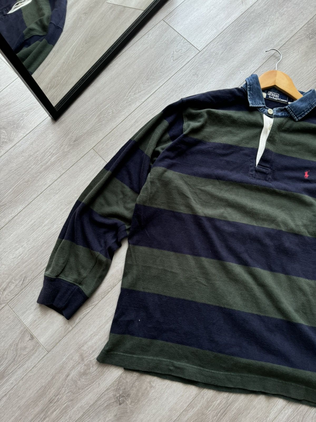 Polo Ralph Lauren 90’s Vintage Polo Ralph Lauren Rugby Longsleeve Kanye West Size US L / EU 52-54 / 3 - 2 Thumbnail
