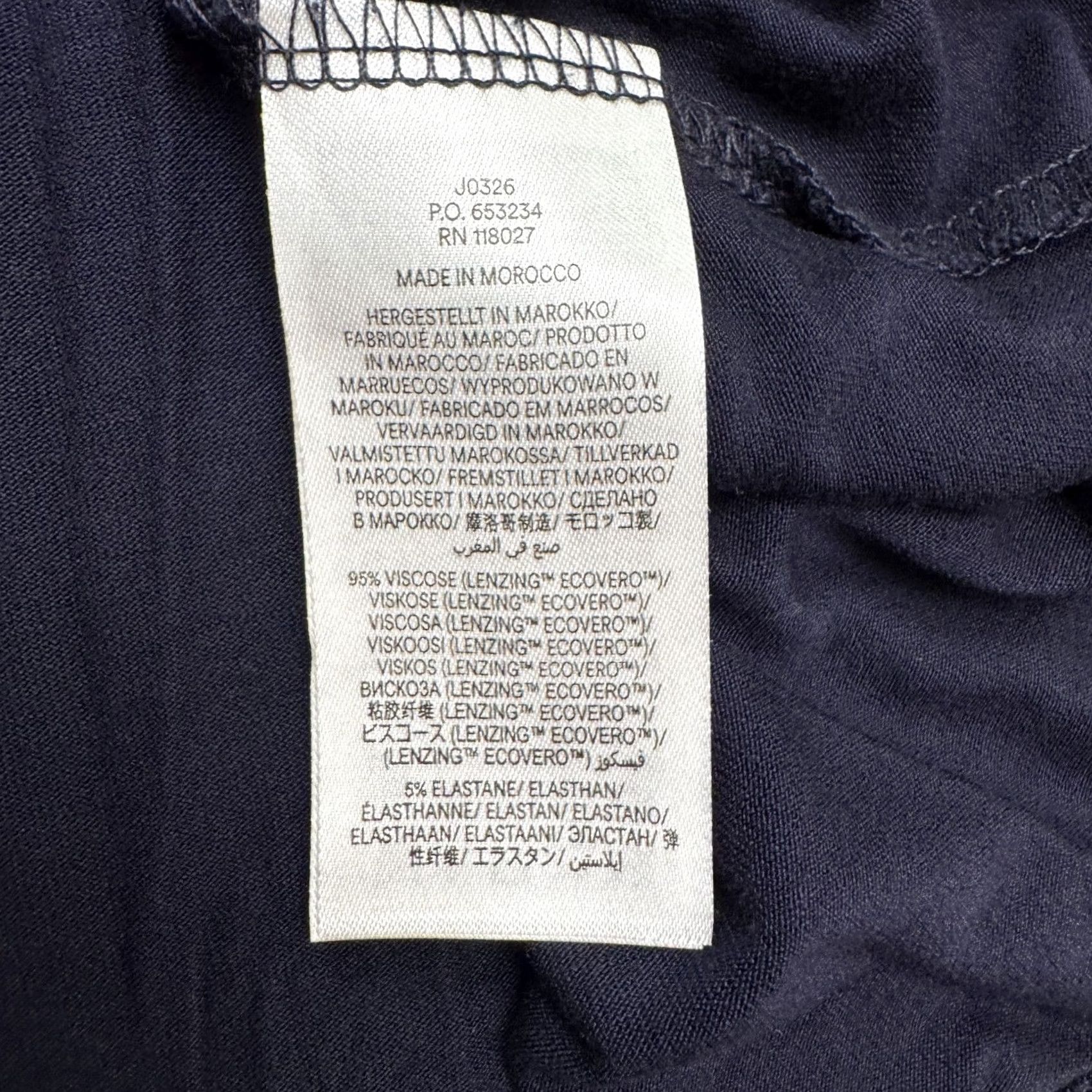 Boden Boden Dress Womens 12 Petite A-Line Fit & Flare Knee Length Navy Blue Short Sleeve Stretch Knit Size XL / US 12-14 / IT 48-50 - 7 Thumbnail