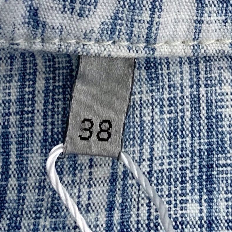 Dior Dior Size 38 Blue logo jacquart full printed cotton lapel s Size US XS / EU 42 / 0 - 7 Thumbnail