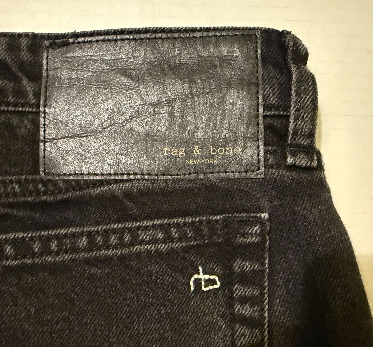 Rag & Bone Rag & Bone Women Black Dre Low Rise Slim Boyfriend Jean-29 Size 29" - 7 Thumbnail