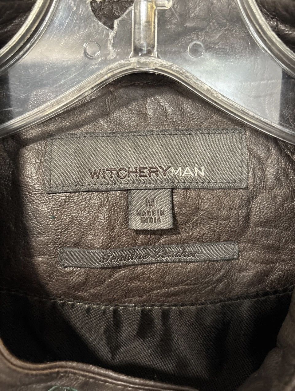 Other Witchery Man Brown Leather Biker Moto jacket soft zip sleeve Size US M / EU 48-50 / 2 - 4 Thumbnail