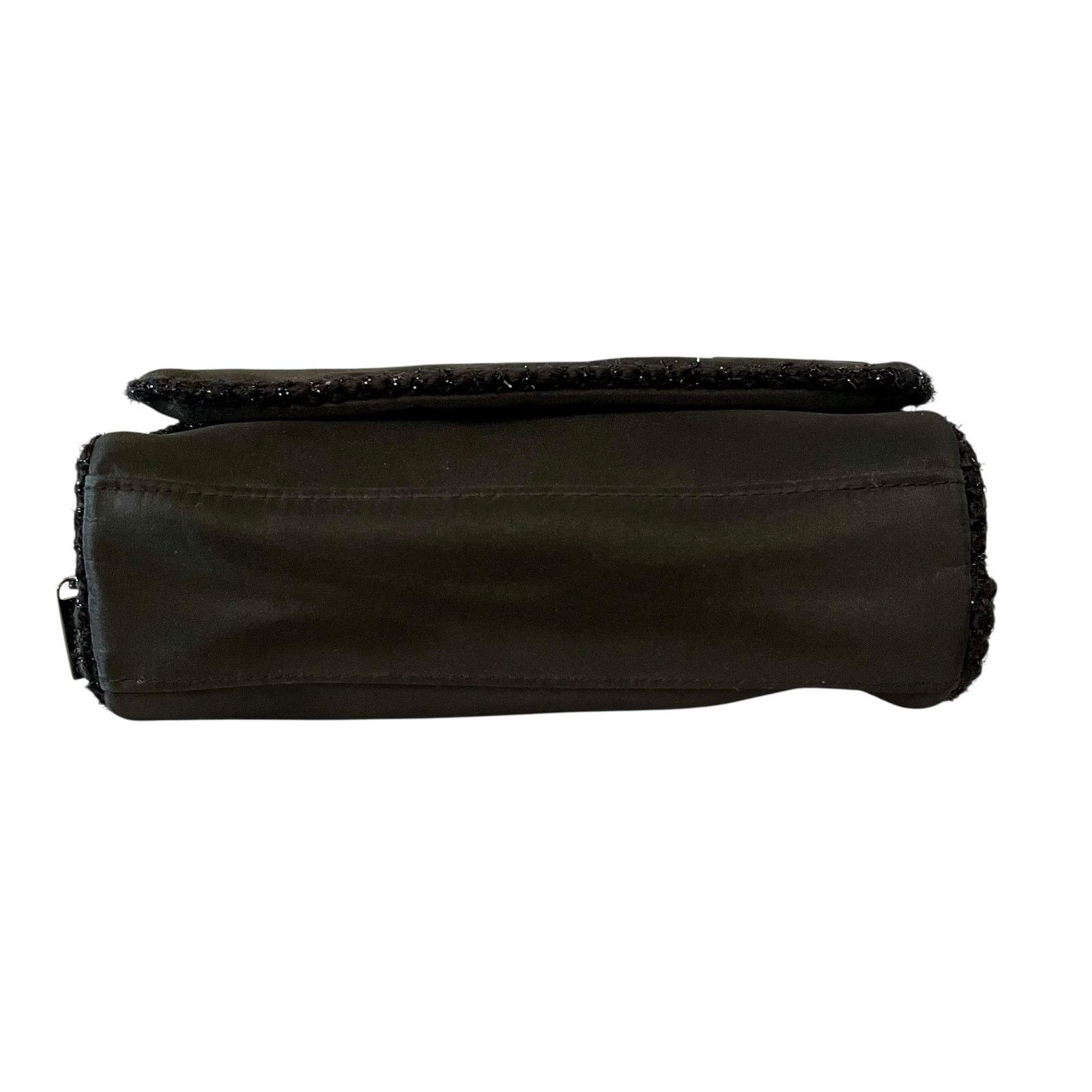 Chanel Chanel Parfums Black Satin Faux Tweed Toiletry Bag Clutch Size ONE SIZE - 7 Thumbnail