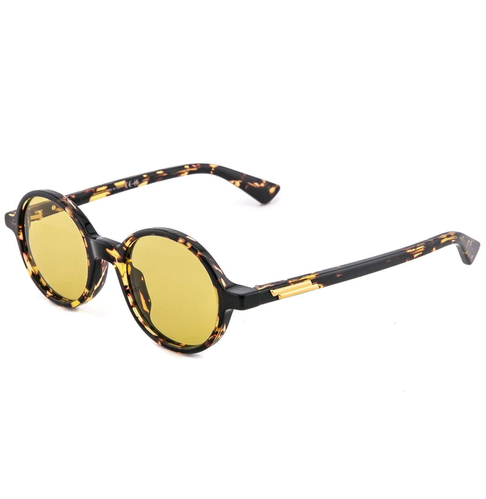 Bottega Veneta BOTTEGA VENETA 1430 BV1430S Classic Round Sunglass 002 Size ONE SIZE - 4 Thumbnail